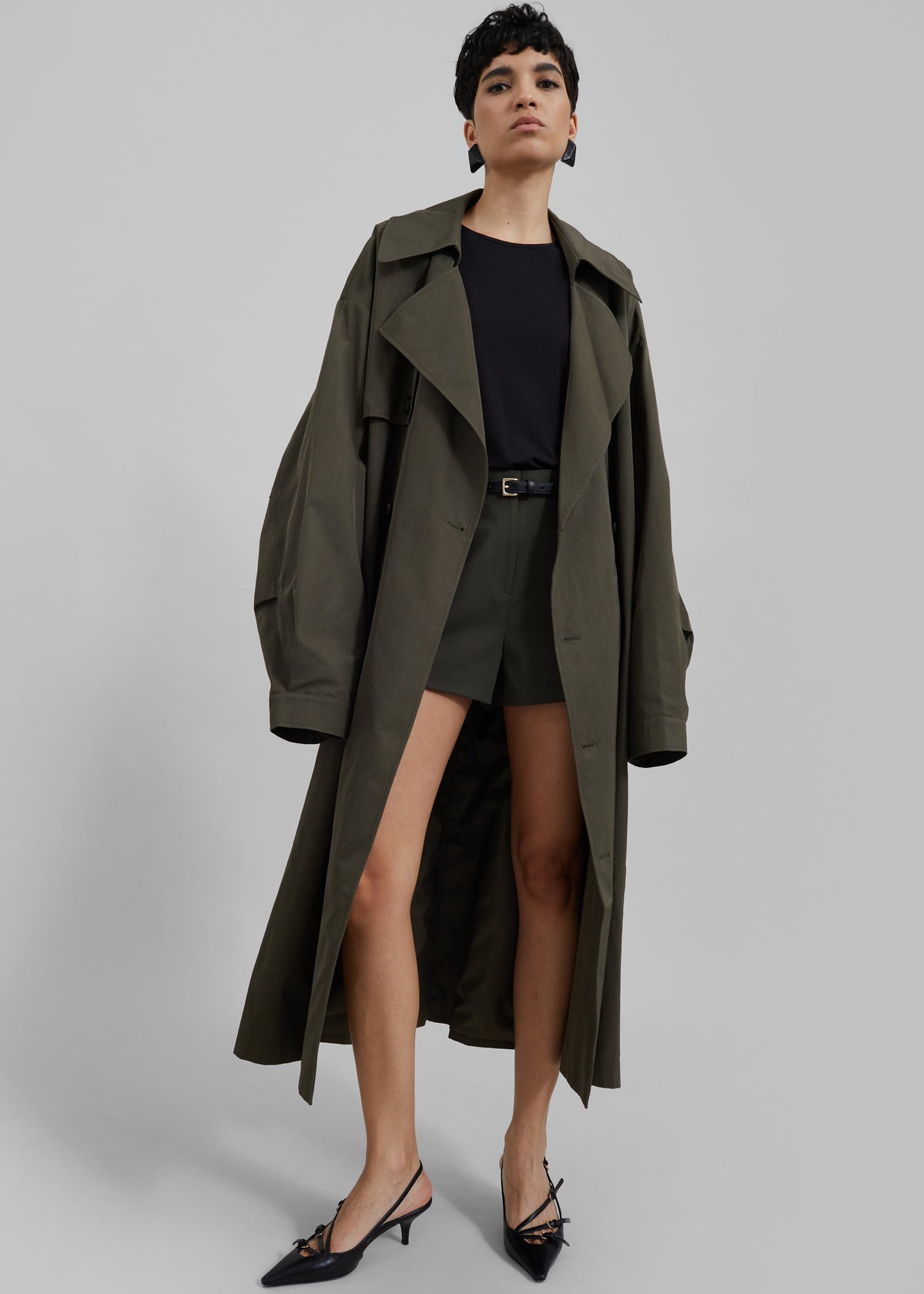Mavis Oversized Trench - Khaki – view 4 of 10