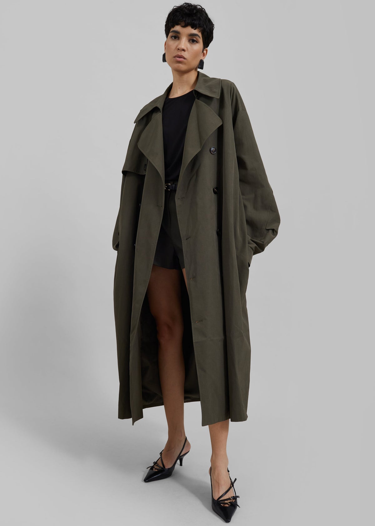 Mavis Oversized Trench - Khaki – view 8 of 10