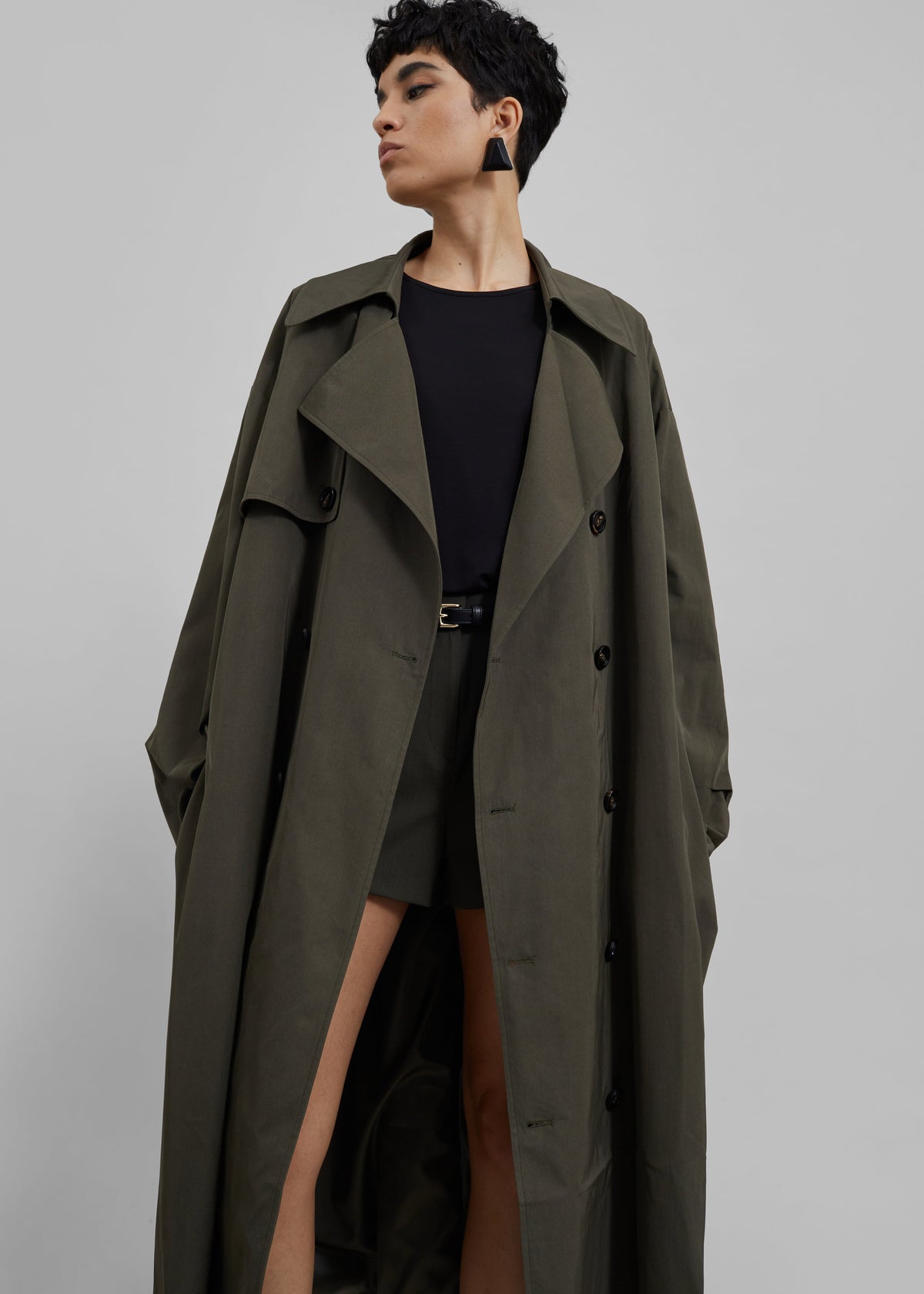 Mavis Oversized Trench - Khaki – view 2 of 10