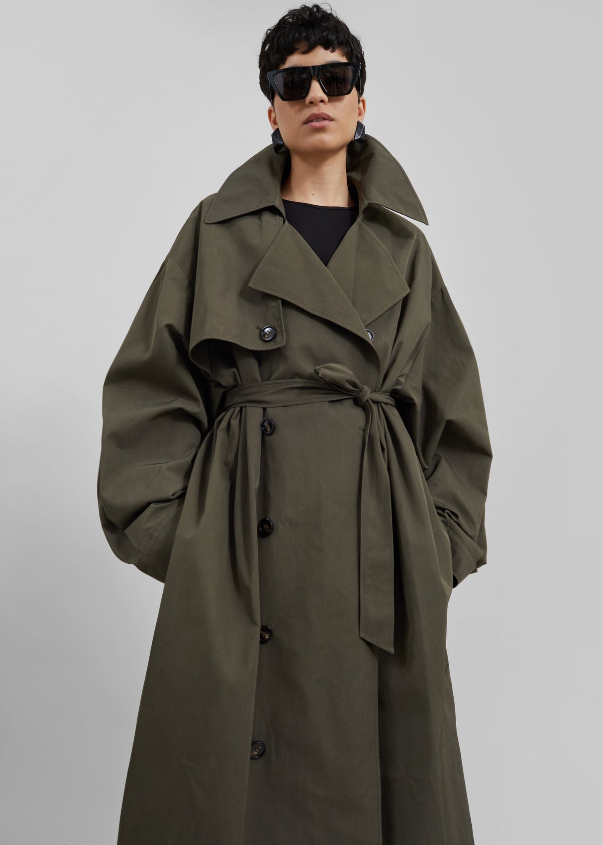 Mavis Oversized Trench - Khaki – view 3 of 10