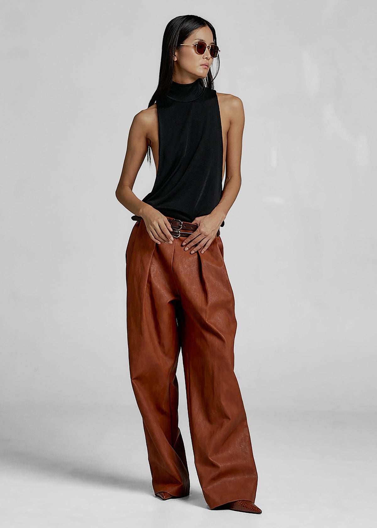 Maxen Mock Neck Bodysuit - Black – view 5 of 10
