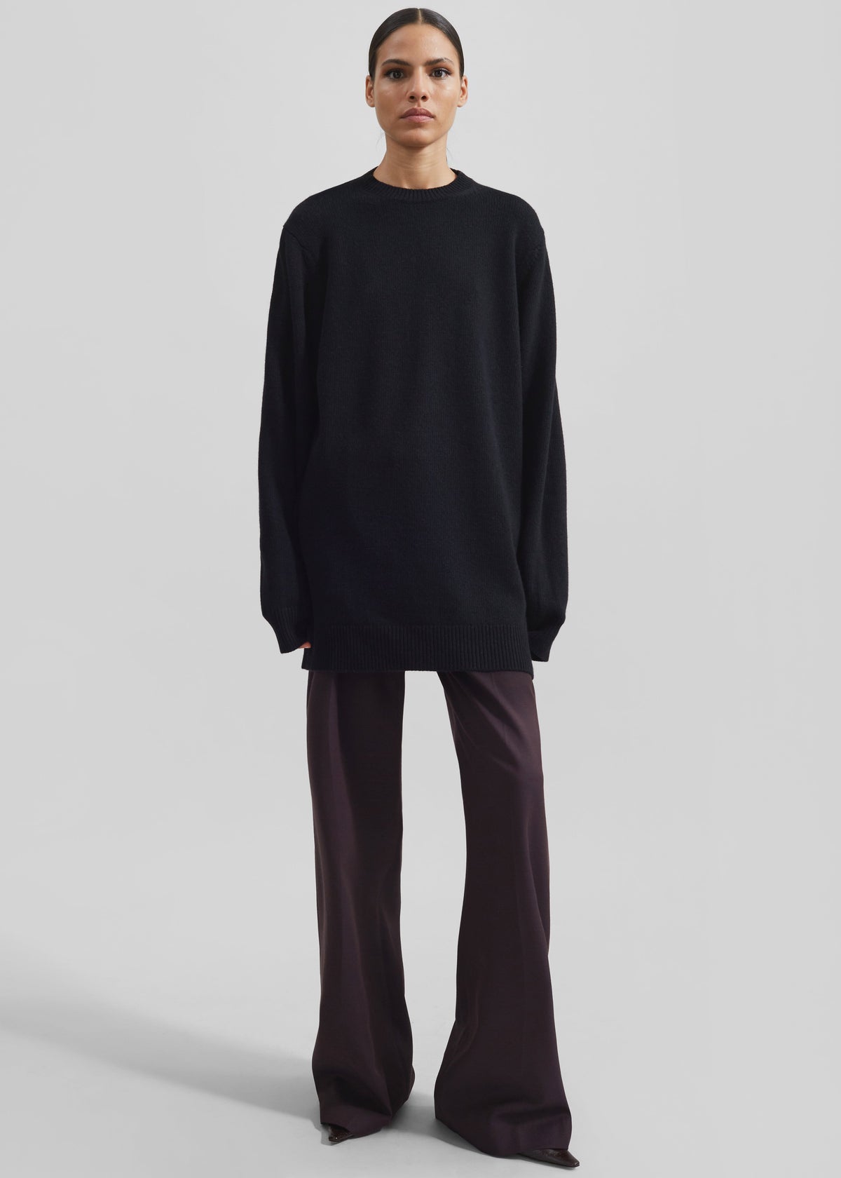Maxime Knit Sweater Dress - Black – view 1 of 7