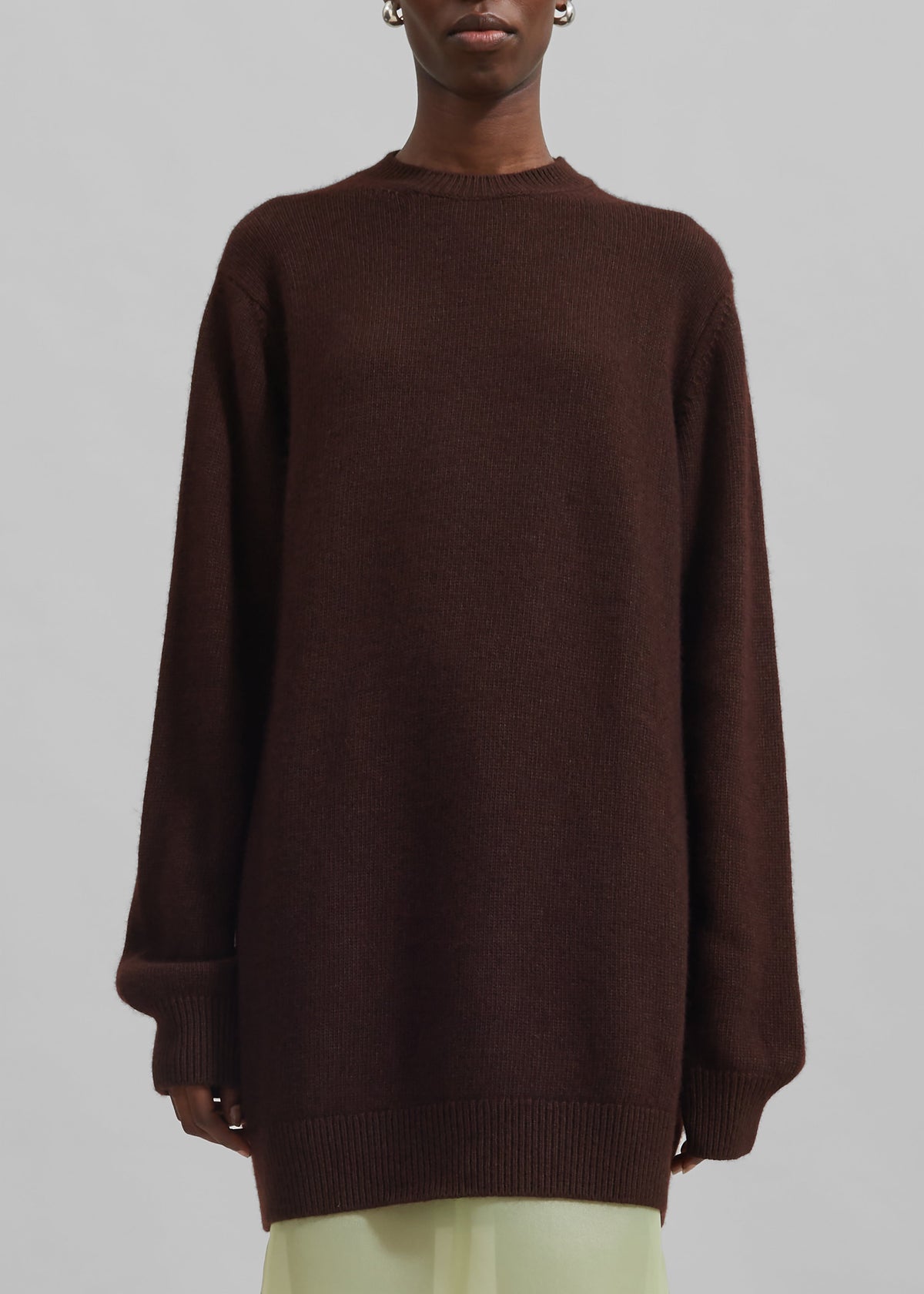 Maxime Knit Sweater Dress - Brown – view 8 of 12