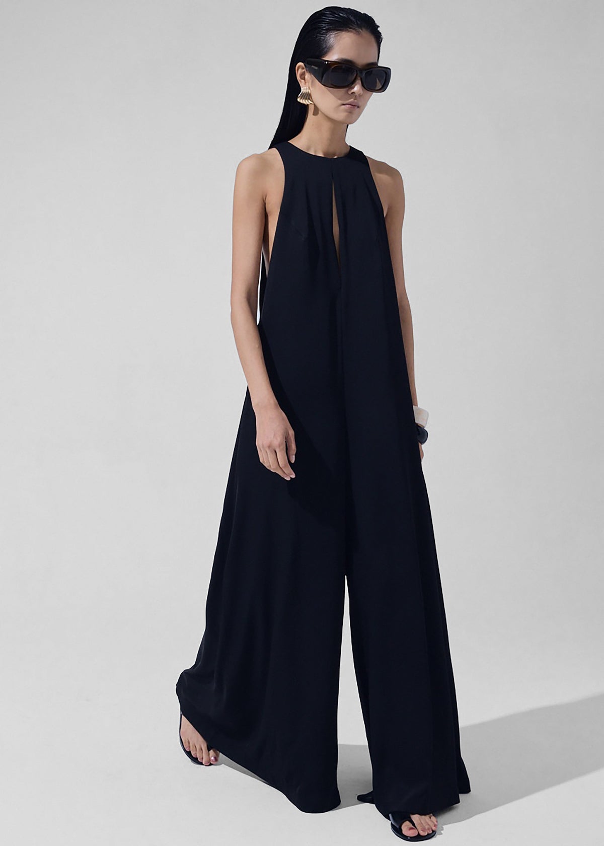 Mayan Wide Leg Jumpsuit - Black – view 1 of 6