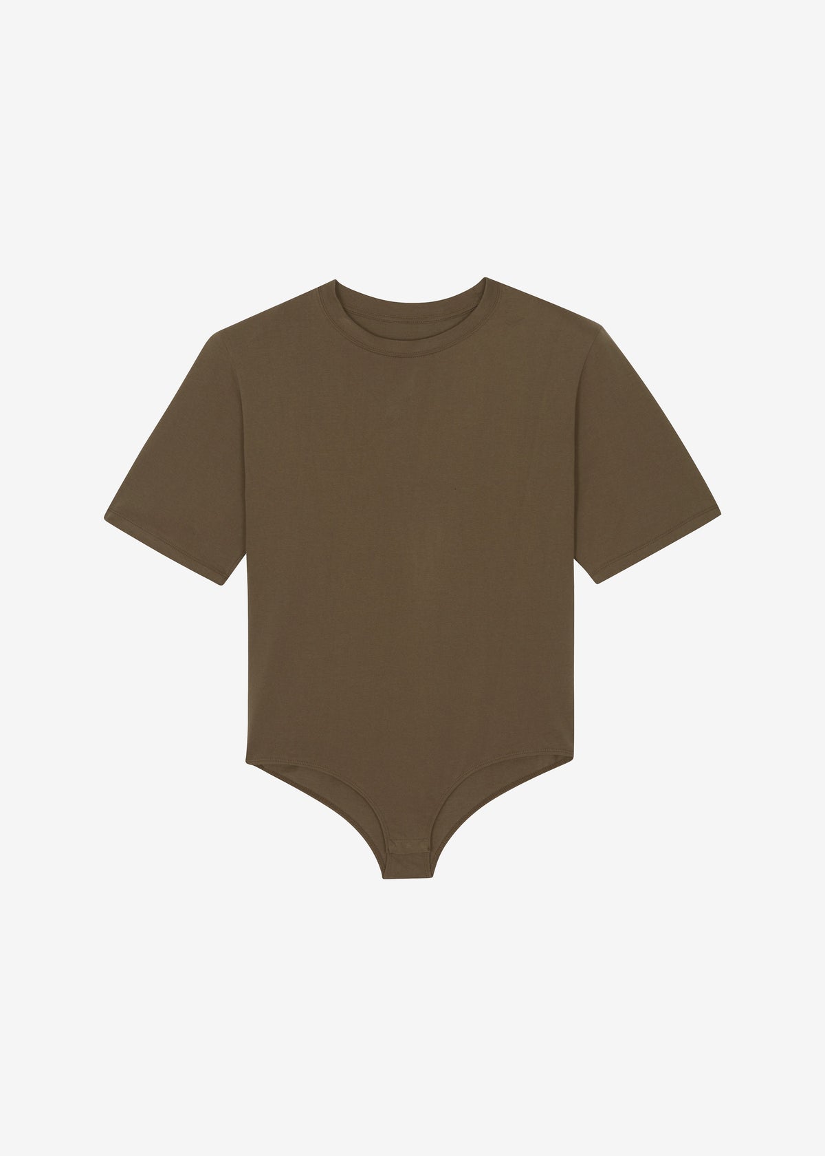 Meida Padded T-Shirt Bodysuit - Khaki – view 10 of 10