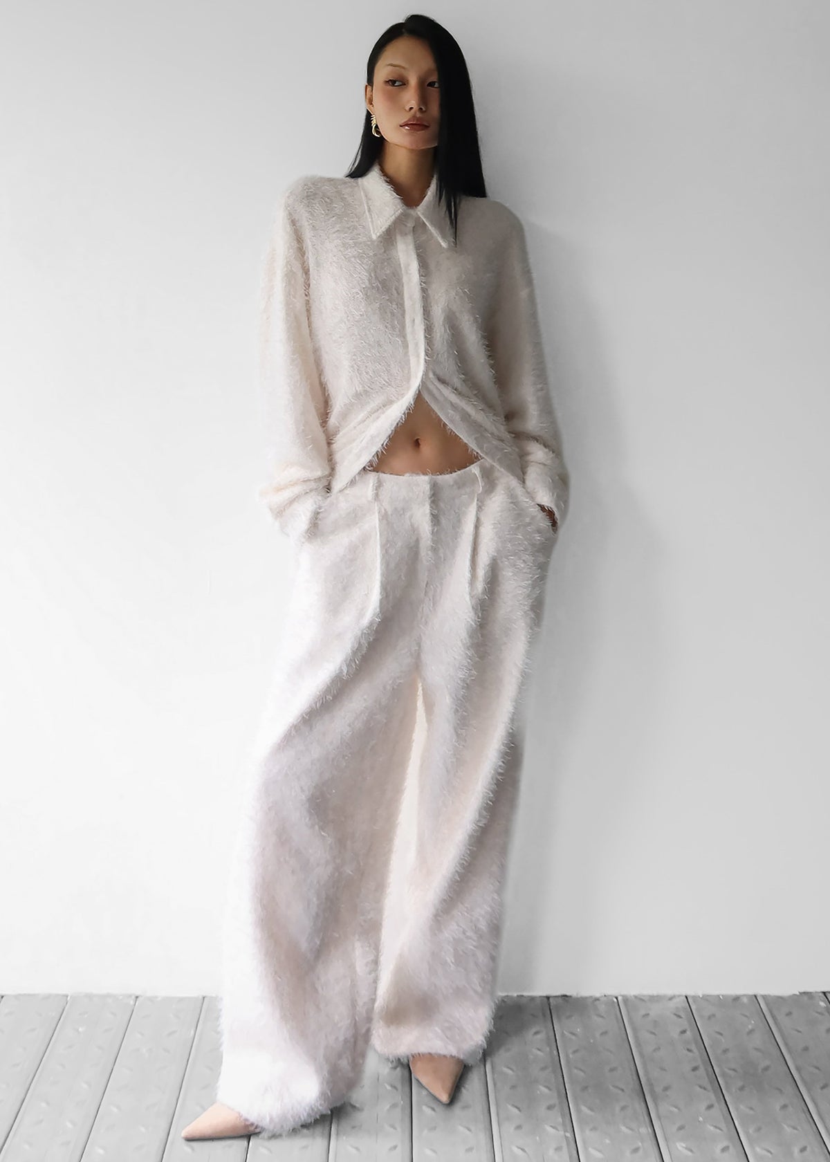Melker Furry Pants - Off White – view 6 of 10