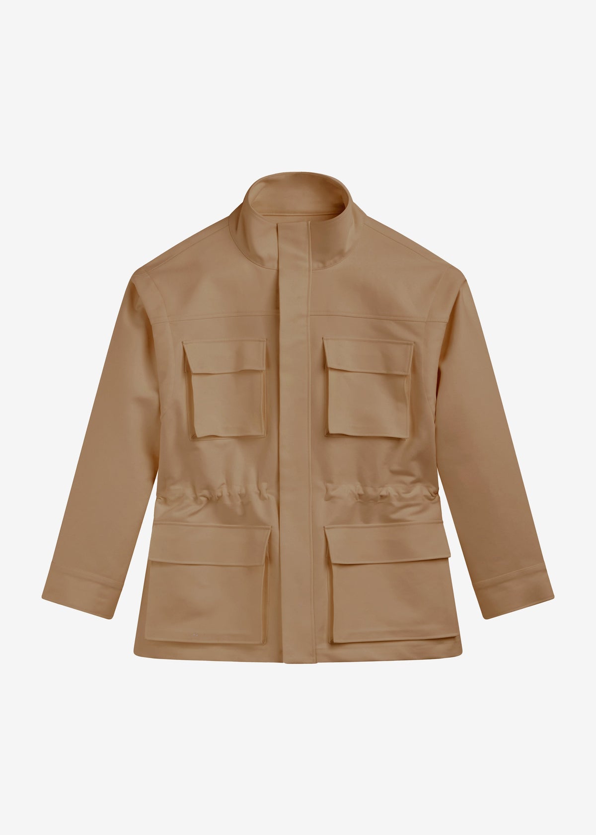 Melton Detachable Sleeve Cargo Jacket - Camel – view 10 of 10
