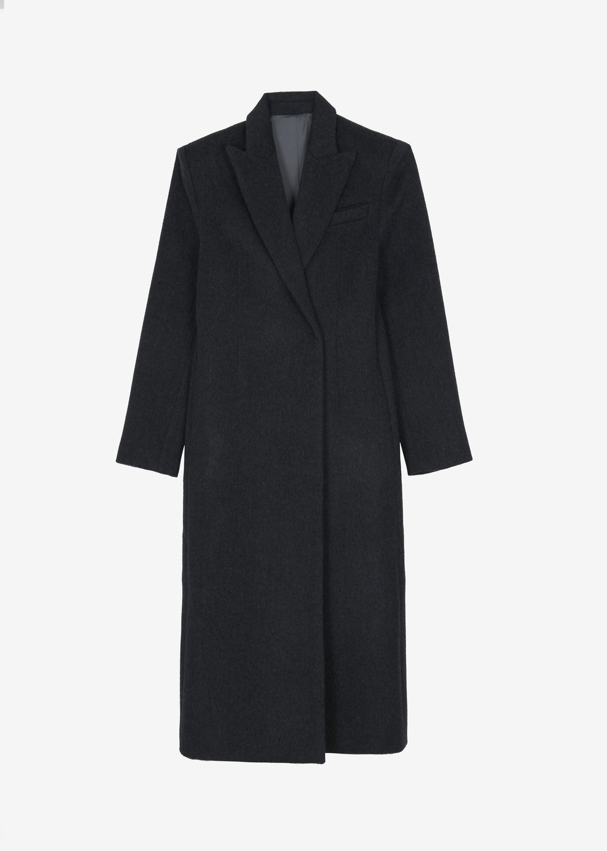 Melva Long Coat - Charcoal – view 11 of 11