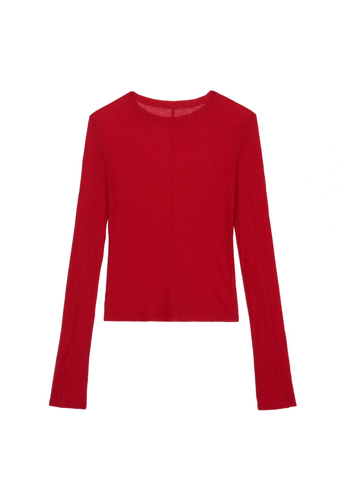 Mesa Sheer Long Sleeve Tee - Red – view 9 of 9