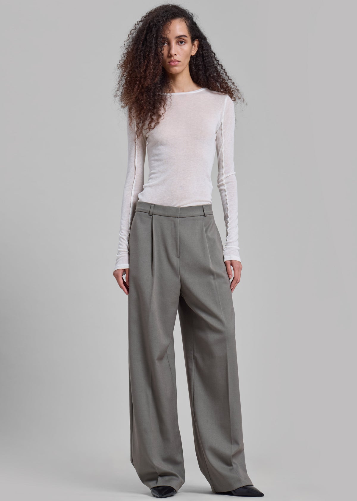 Mesa Sheer Long Sleeve Tee - White – view 7 of 11