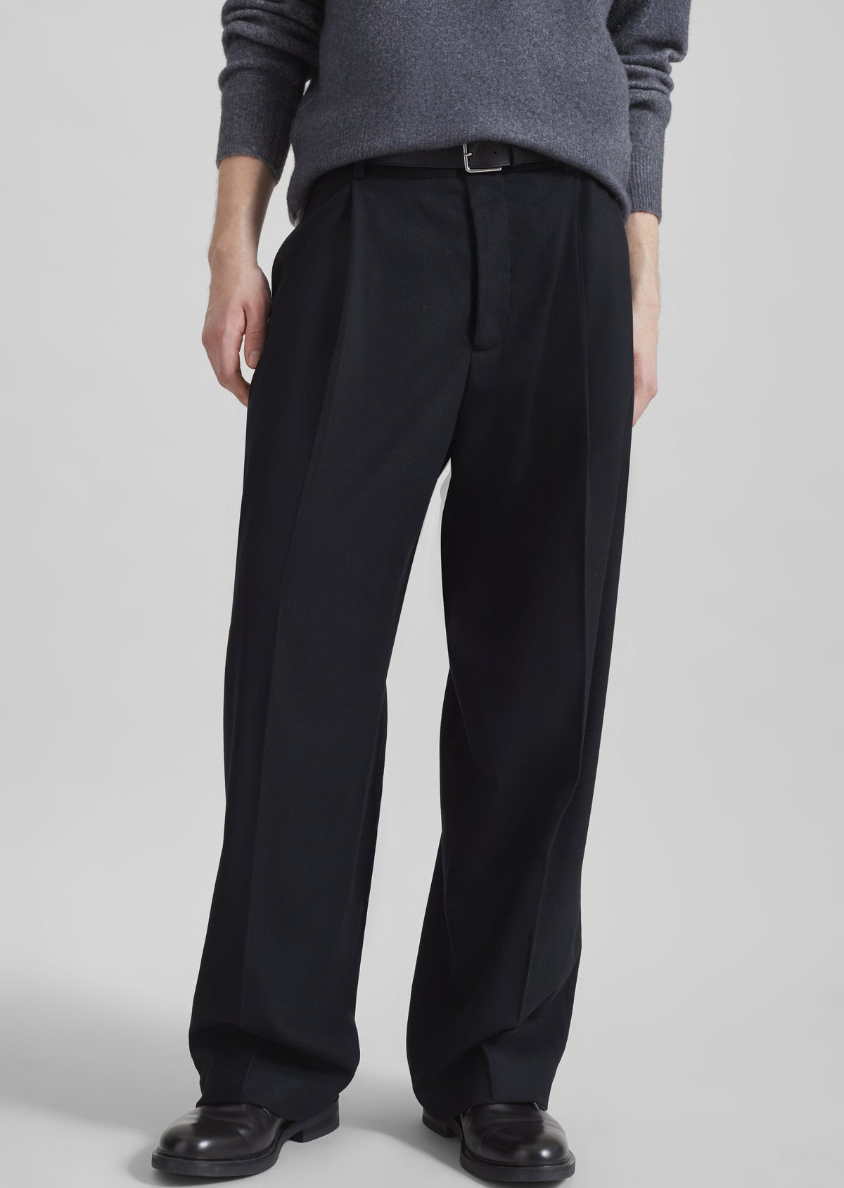 Milton Flannel Trousers - Black – view 2 of 9