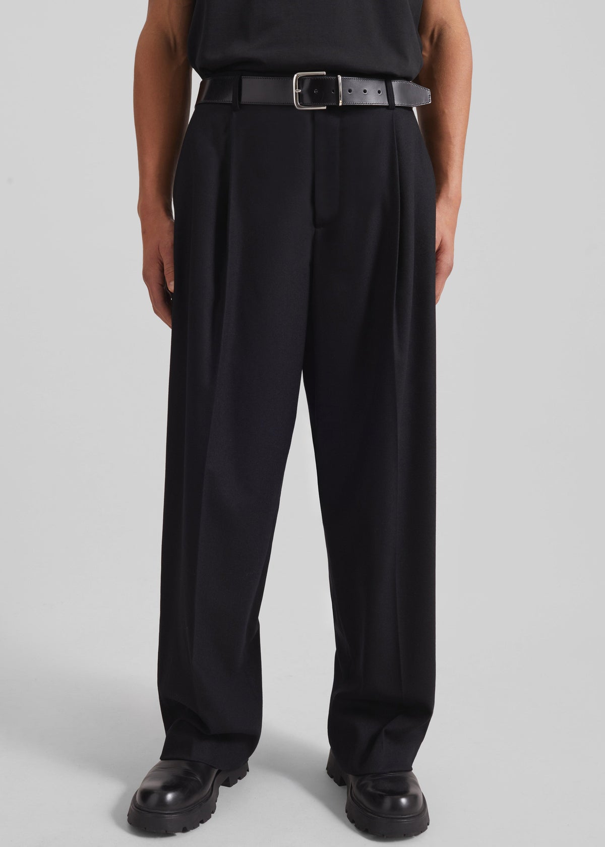Milton Flannel Trousers - Black – view 8 of 9