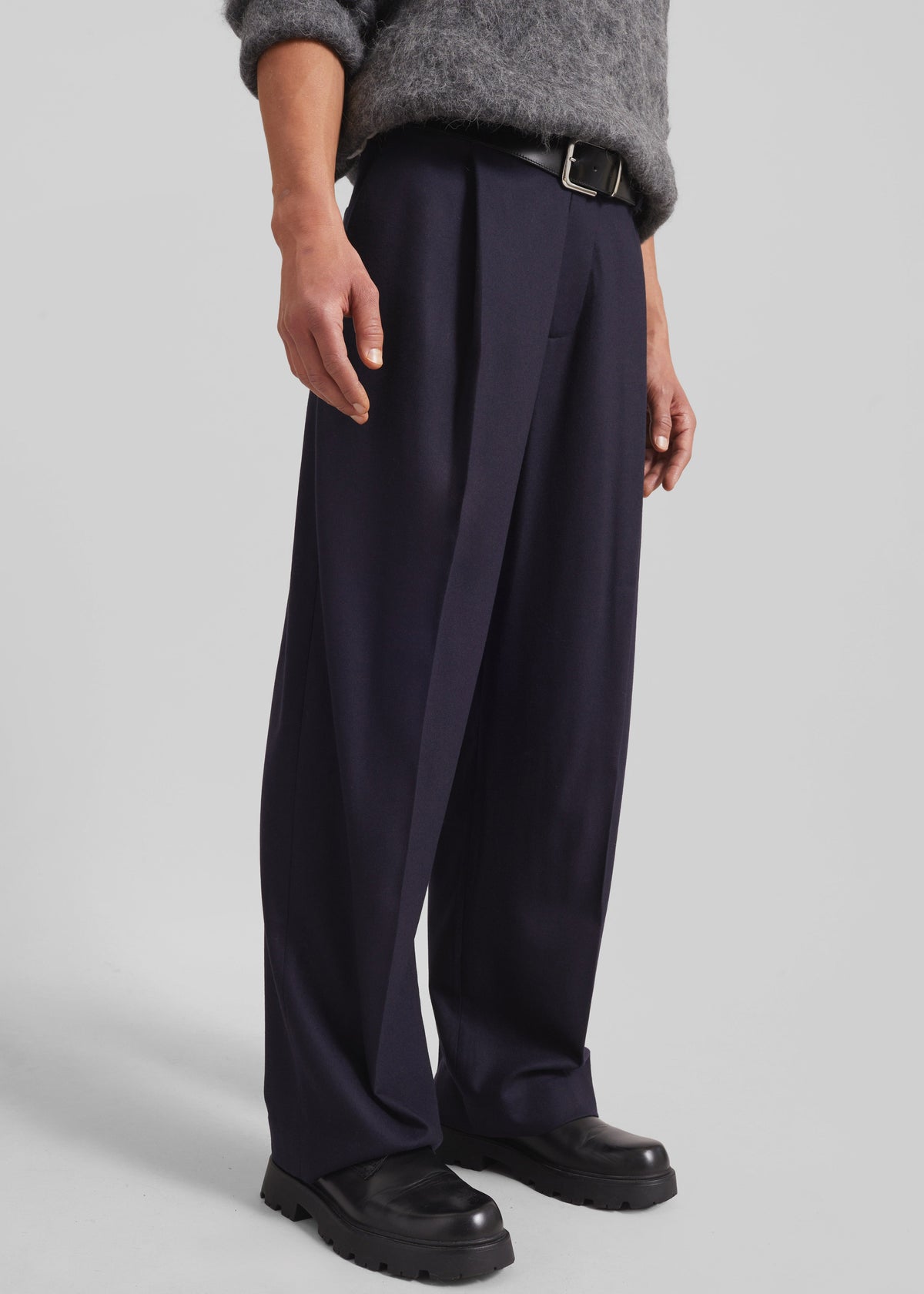 Milton Flannel Trousers - Navy – view 1 of 10