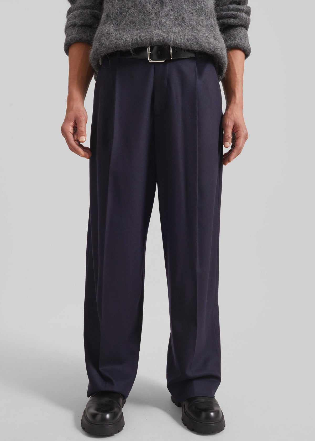 Milton Flannel Trousers - Navy – view 4 of 10