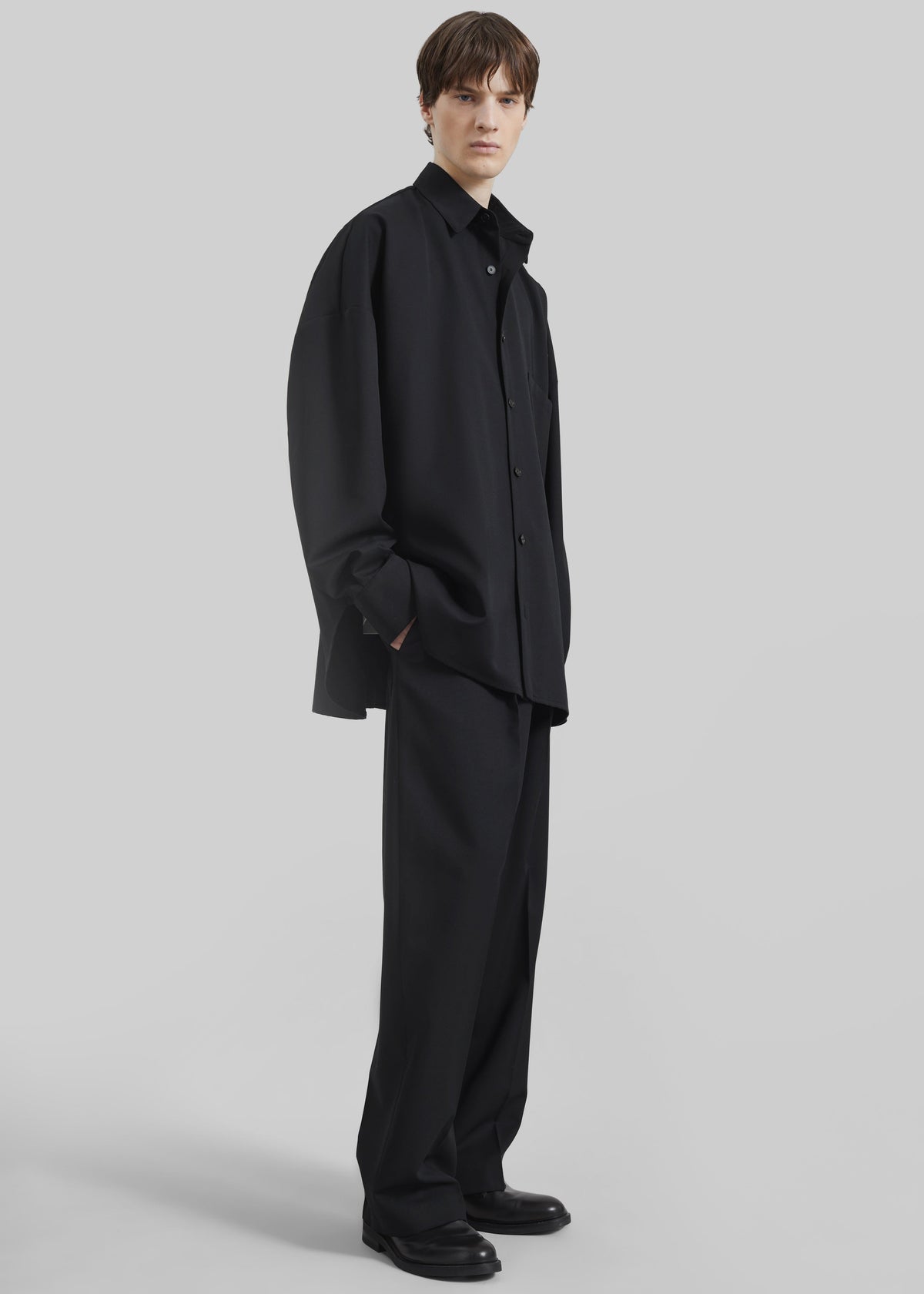 Milton Wool-Blend Trousers - Black – view 5 of 8