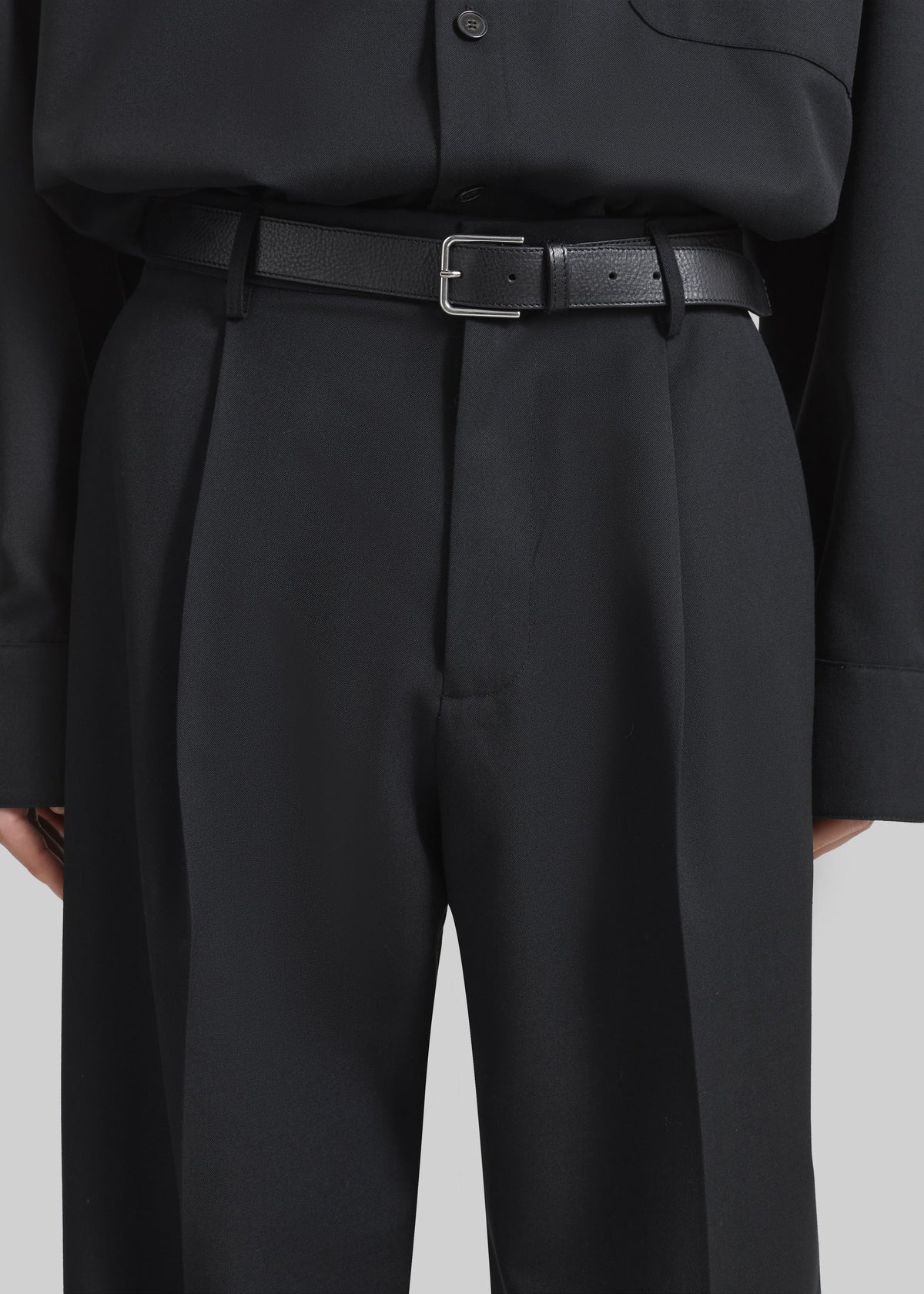 Milton Wool-Blend Trousers - Black – view 3 of 8