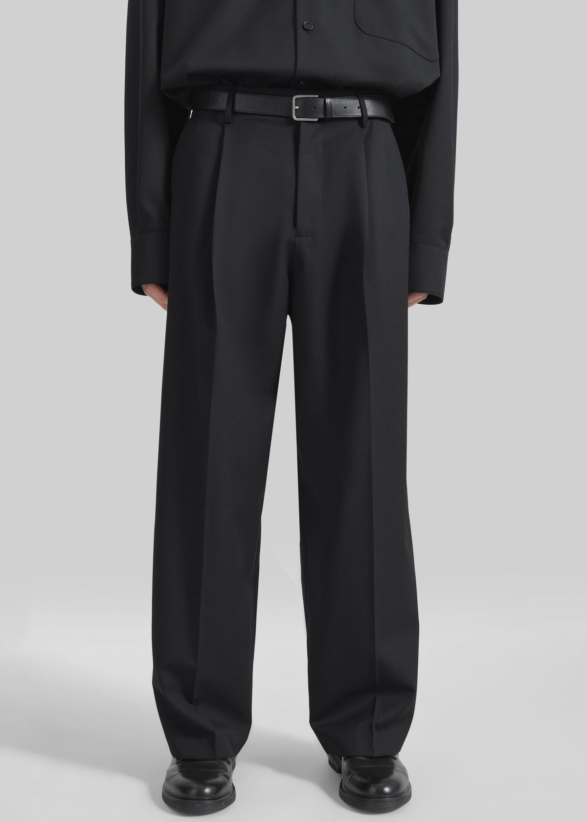 Milton Wool-Blend Trousers - Black – view 2 of 8