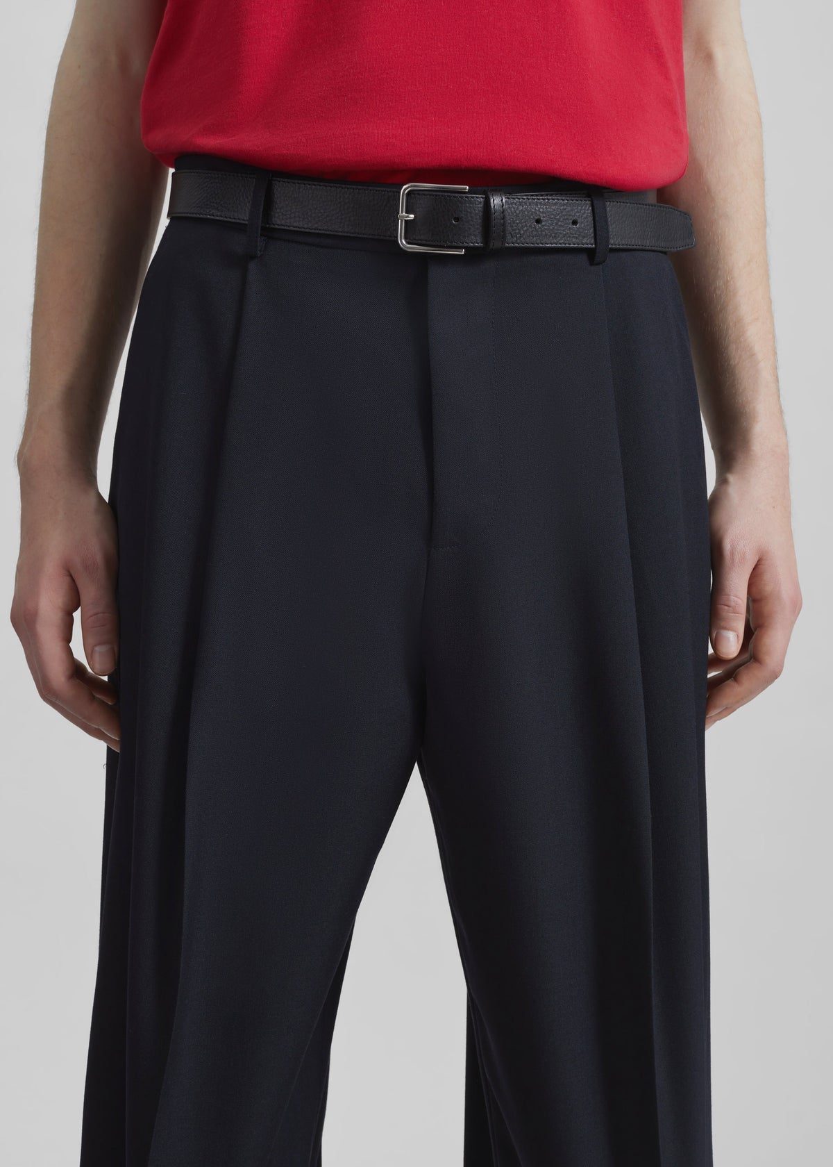 Milton Wool-Blend Trousers - Dark Navy – view 3 of 8