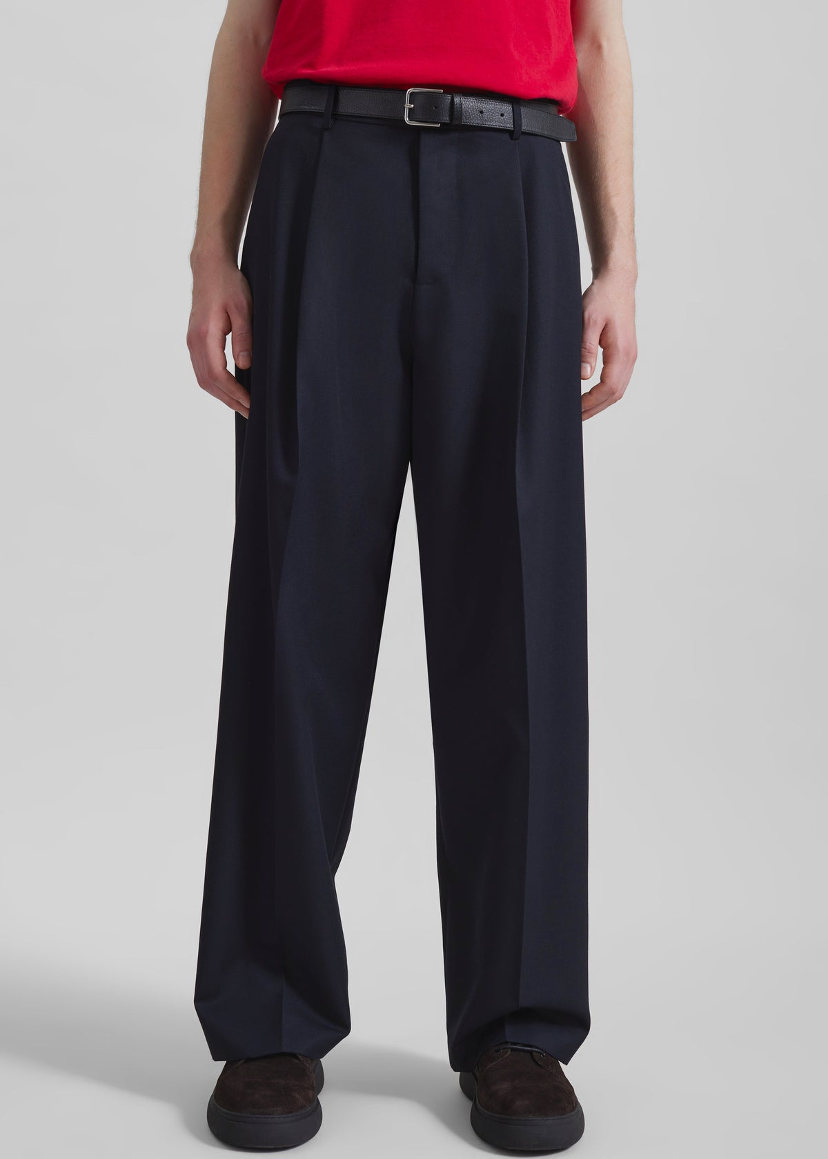 Milton Wool-Blend Trousers - Dark Navy – view 5 of 8