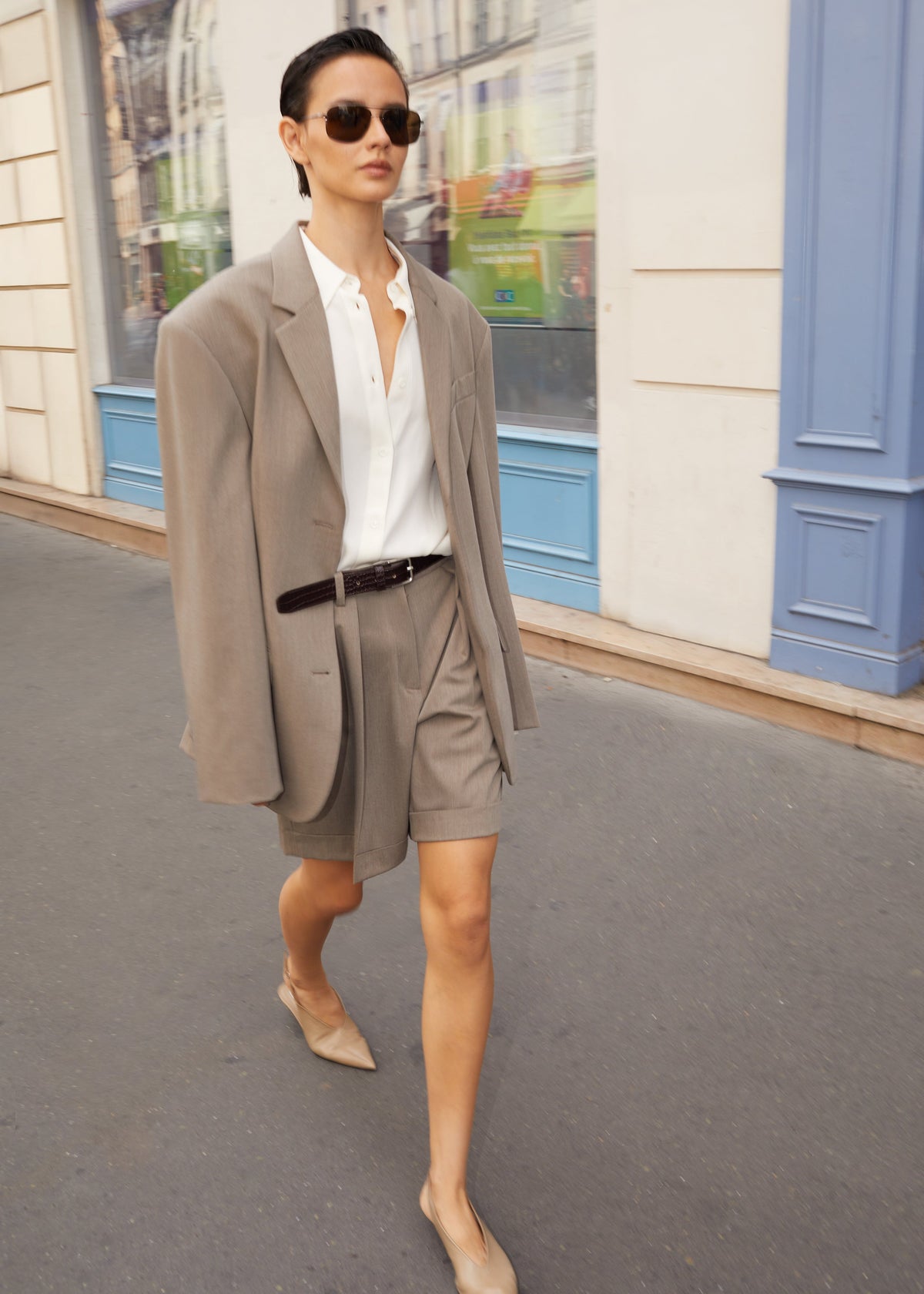 Mirbel Cinched Blazer - Taupe – view 5 of 11
