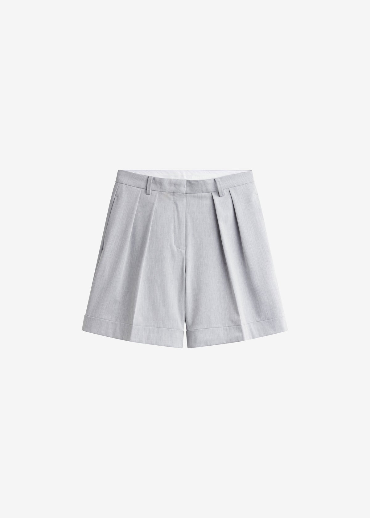 Mirbel Pleated Shorts - Light Grey – view 9 of 9