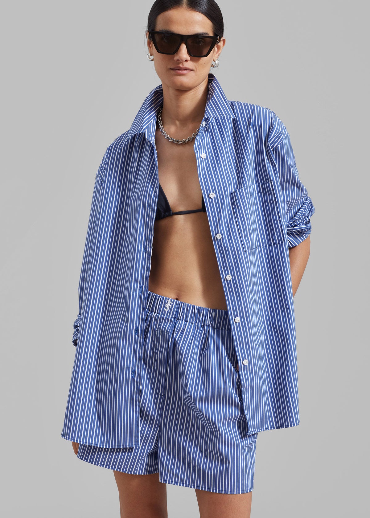 Mirca Boxer Shorts - Blue Multi Stripe – view 1 of 9