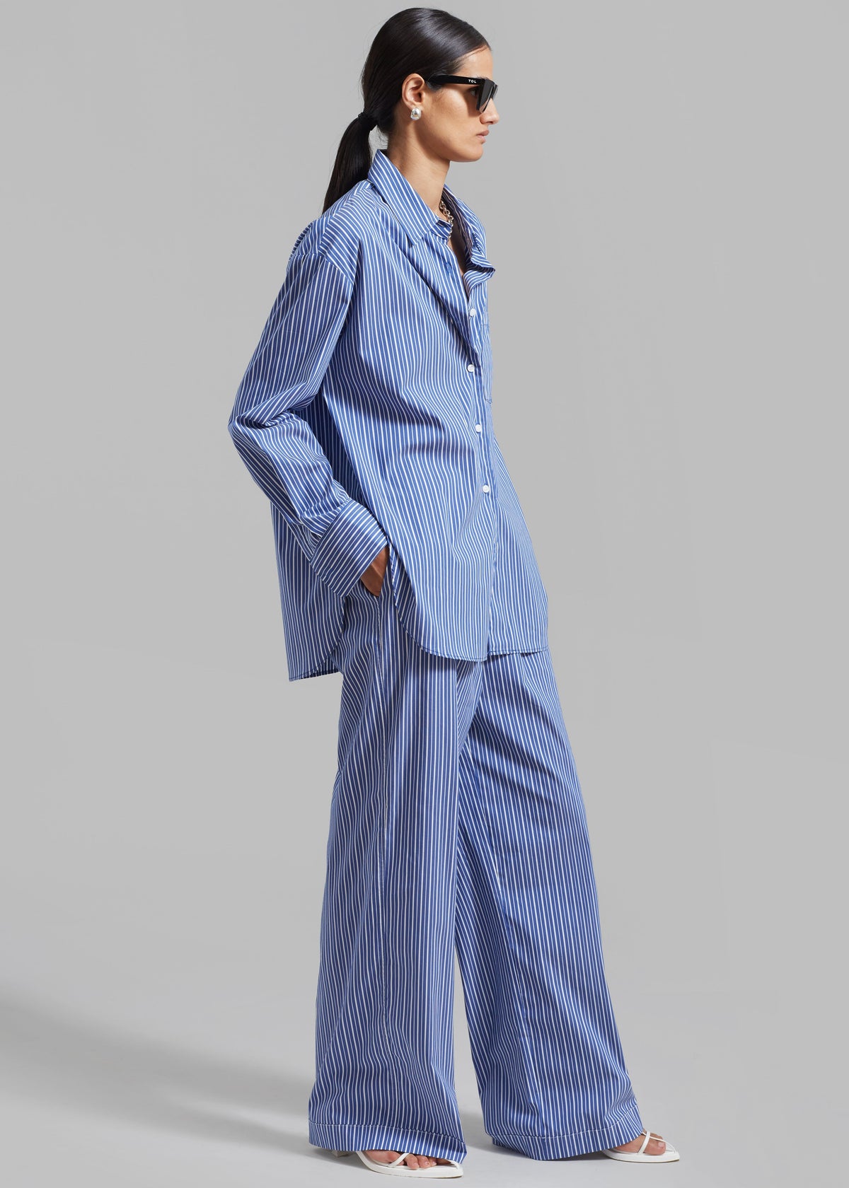 Mirca Pocket Shirt - Blue Multi Stripe – view 4 of 10