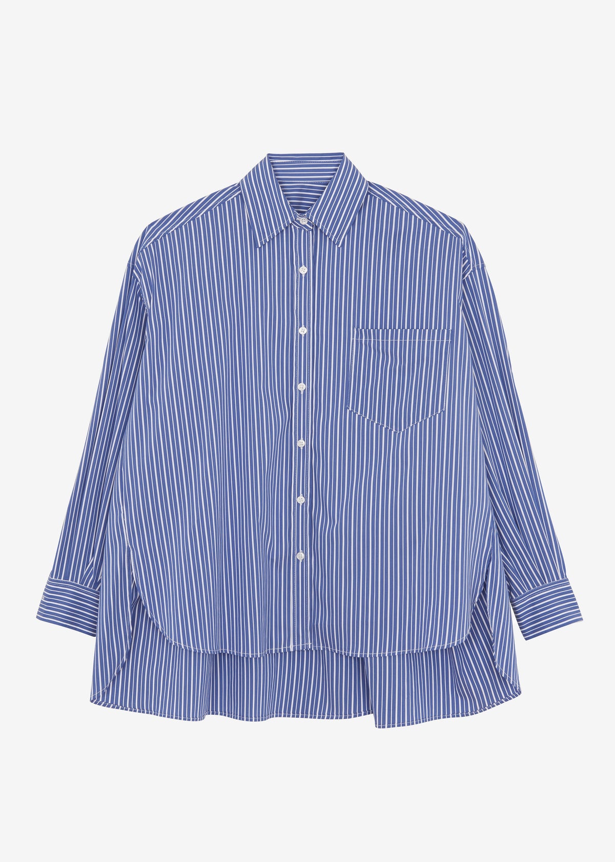 Mirca Pocket Shirt - Blue Multi Stripe – view 10 of 10