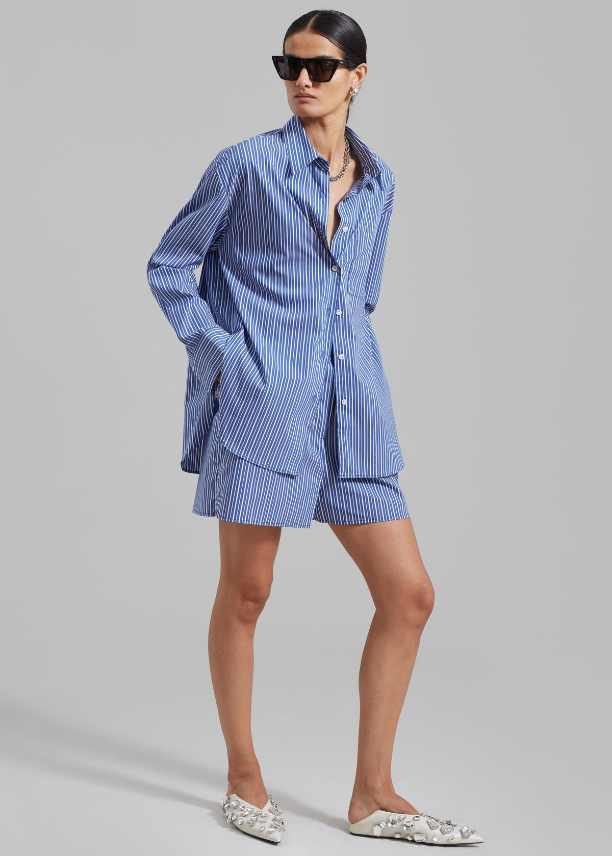 Mirca Pocket Shirt - Blue Multi Stripe – view 1 of 10