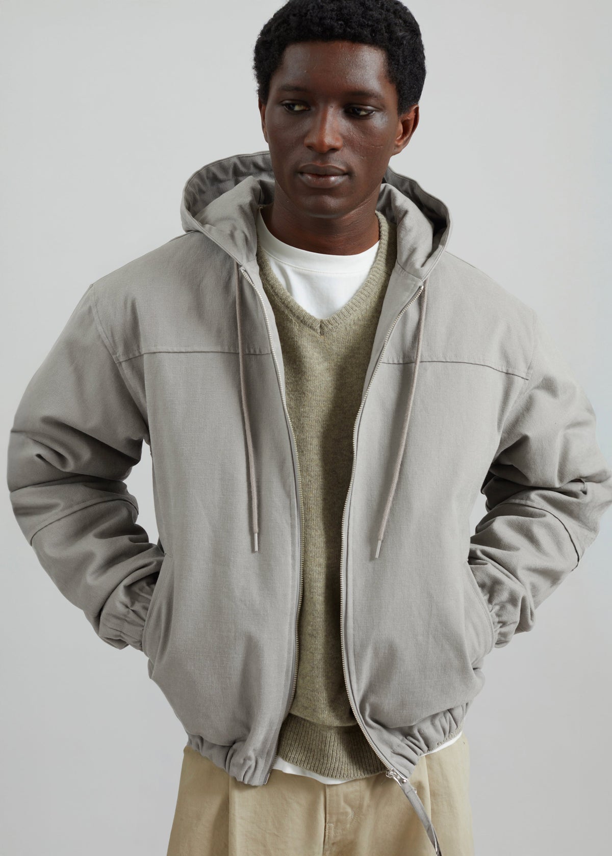 Molkom Padded Jacket - Taupe – view 1 of 13