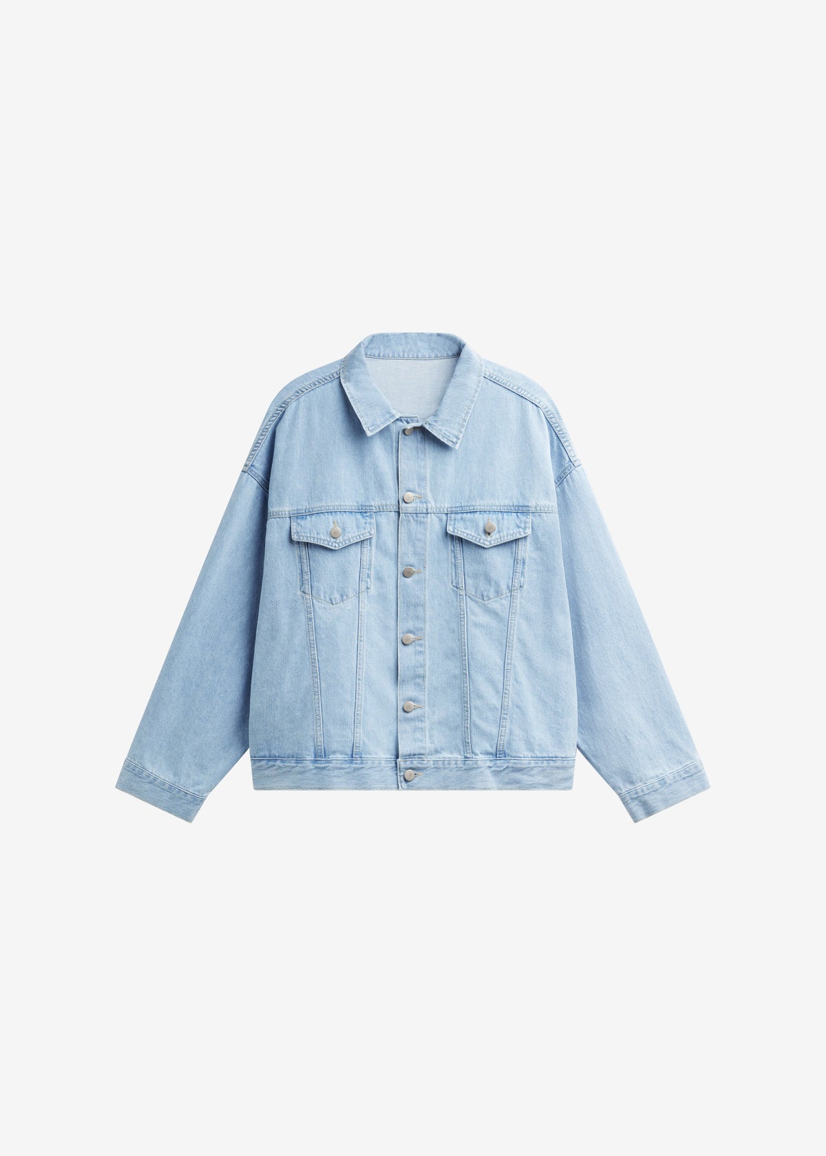 Montauk Oversized Denim Jacket - Light Wash – view 6 of 6