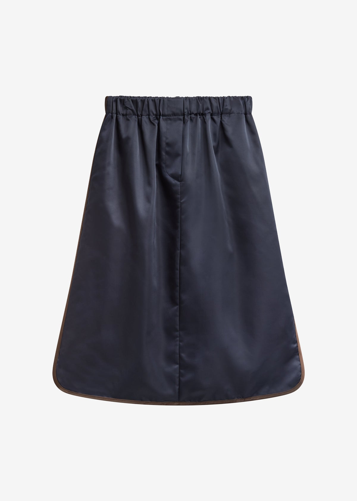 Munich Contrast Piping Midi Skirt - Navy – view 9 of 9