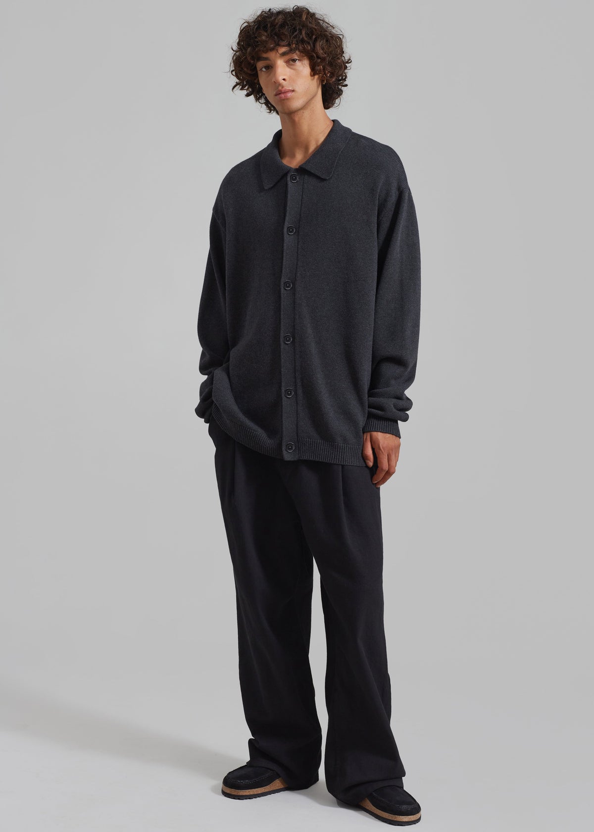 Myles Cardigan - Charcoal – view 1 of 7