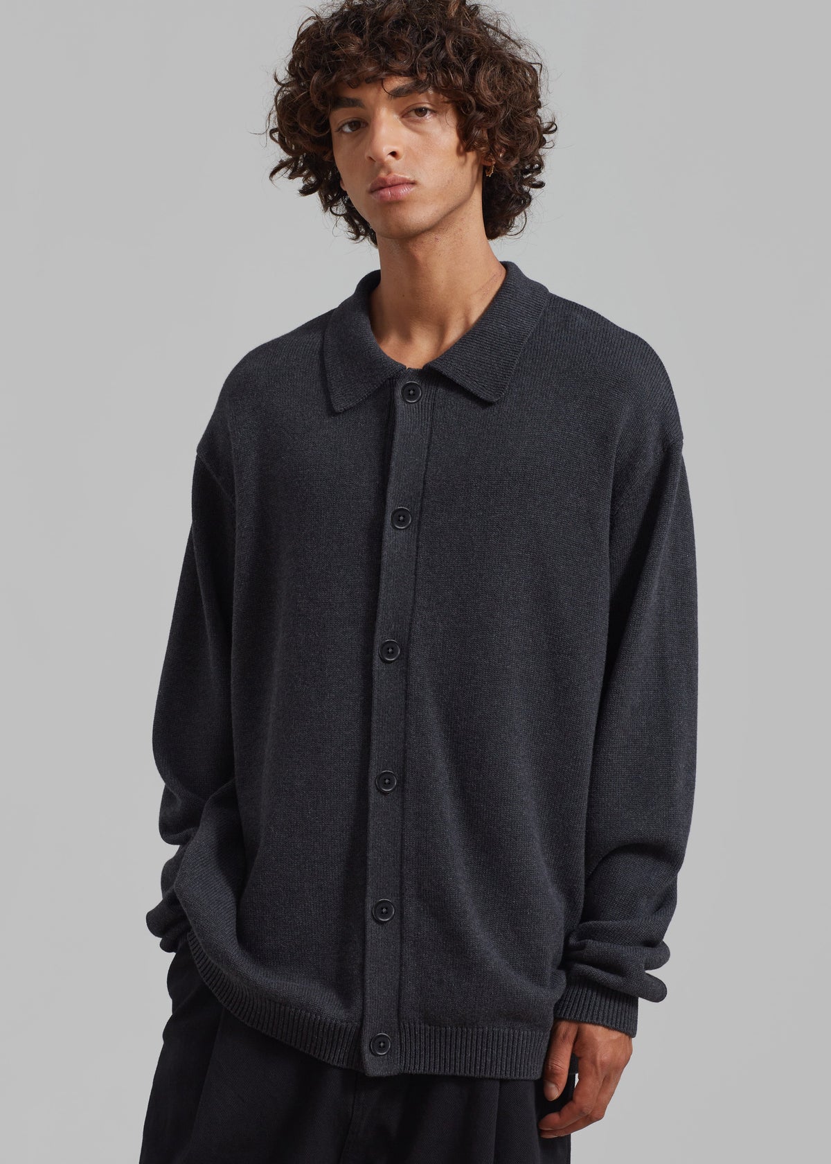 Myles Cardigan - Charcoal – view 2 of 7