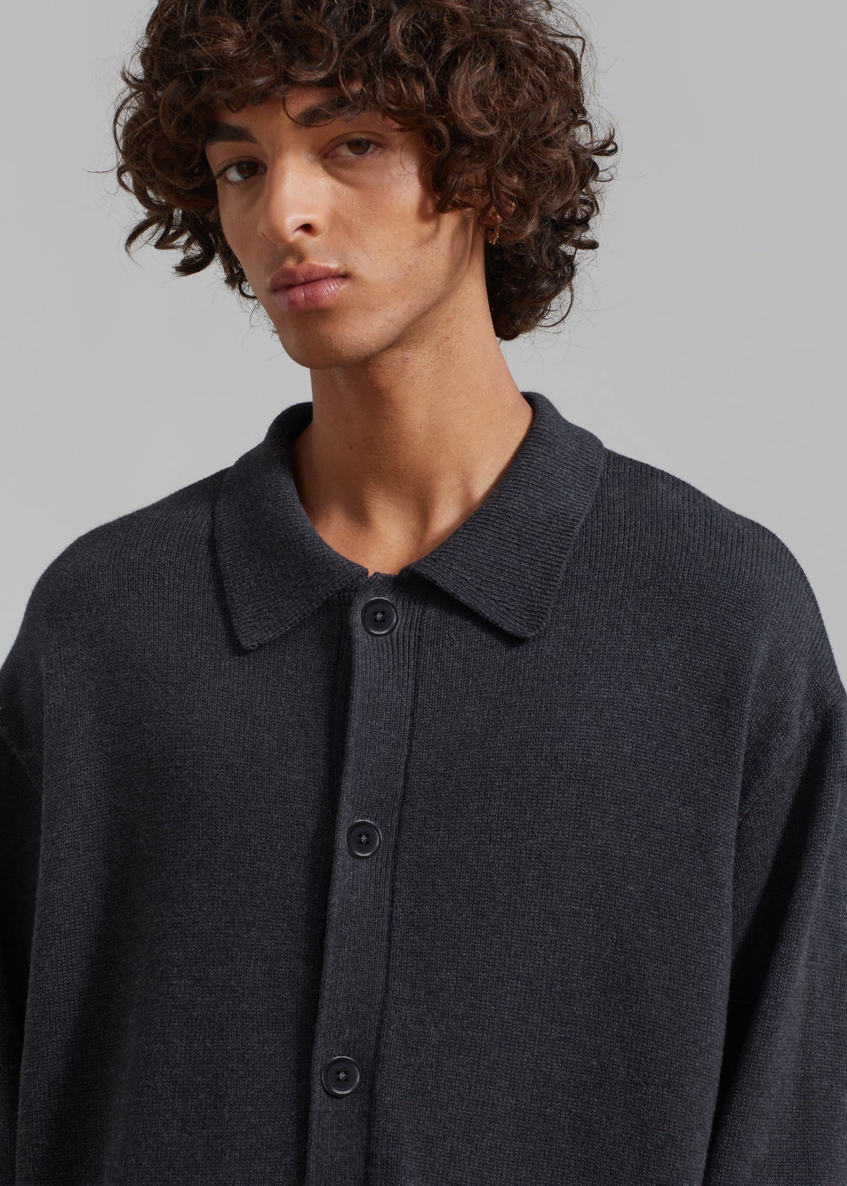 Myles Cardigan - Charcoal – view 3 of 7