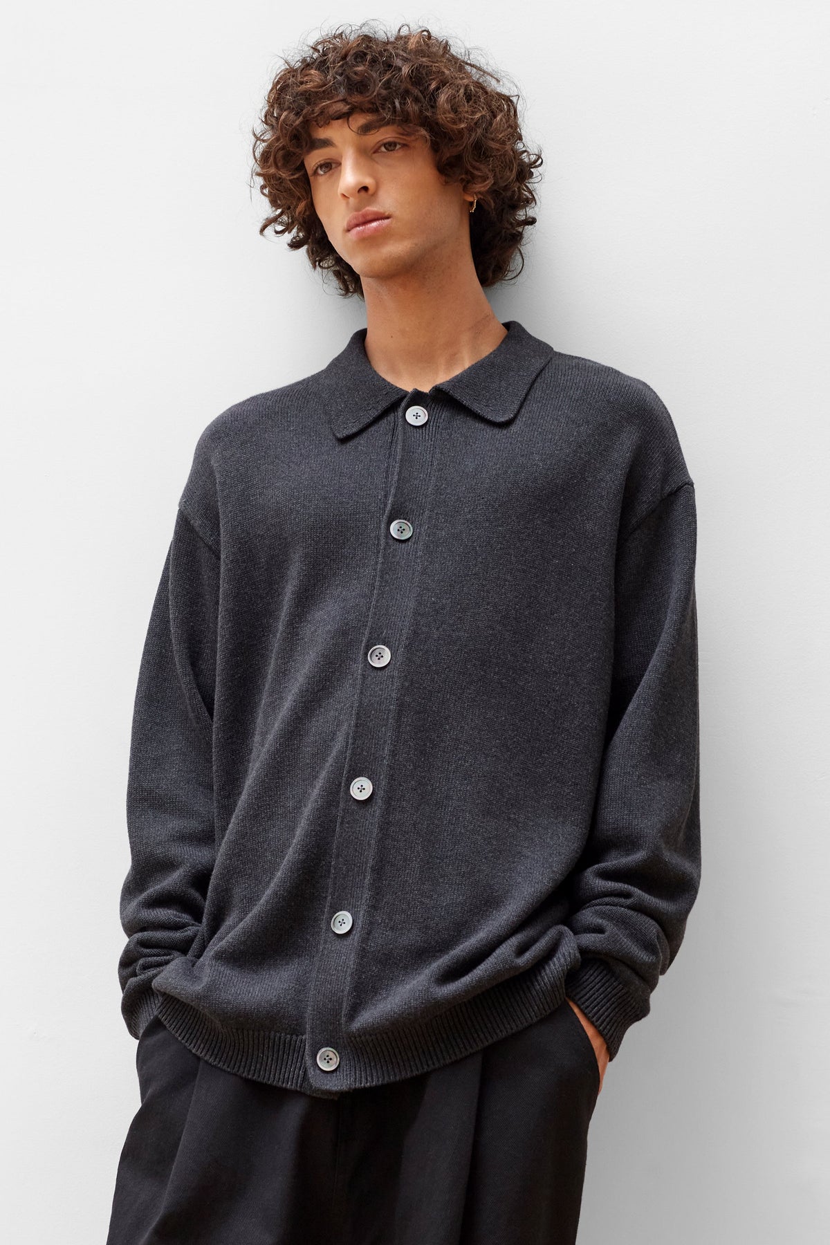 Myles Cardigan - Charcoal – view 6 of 7