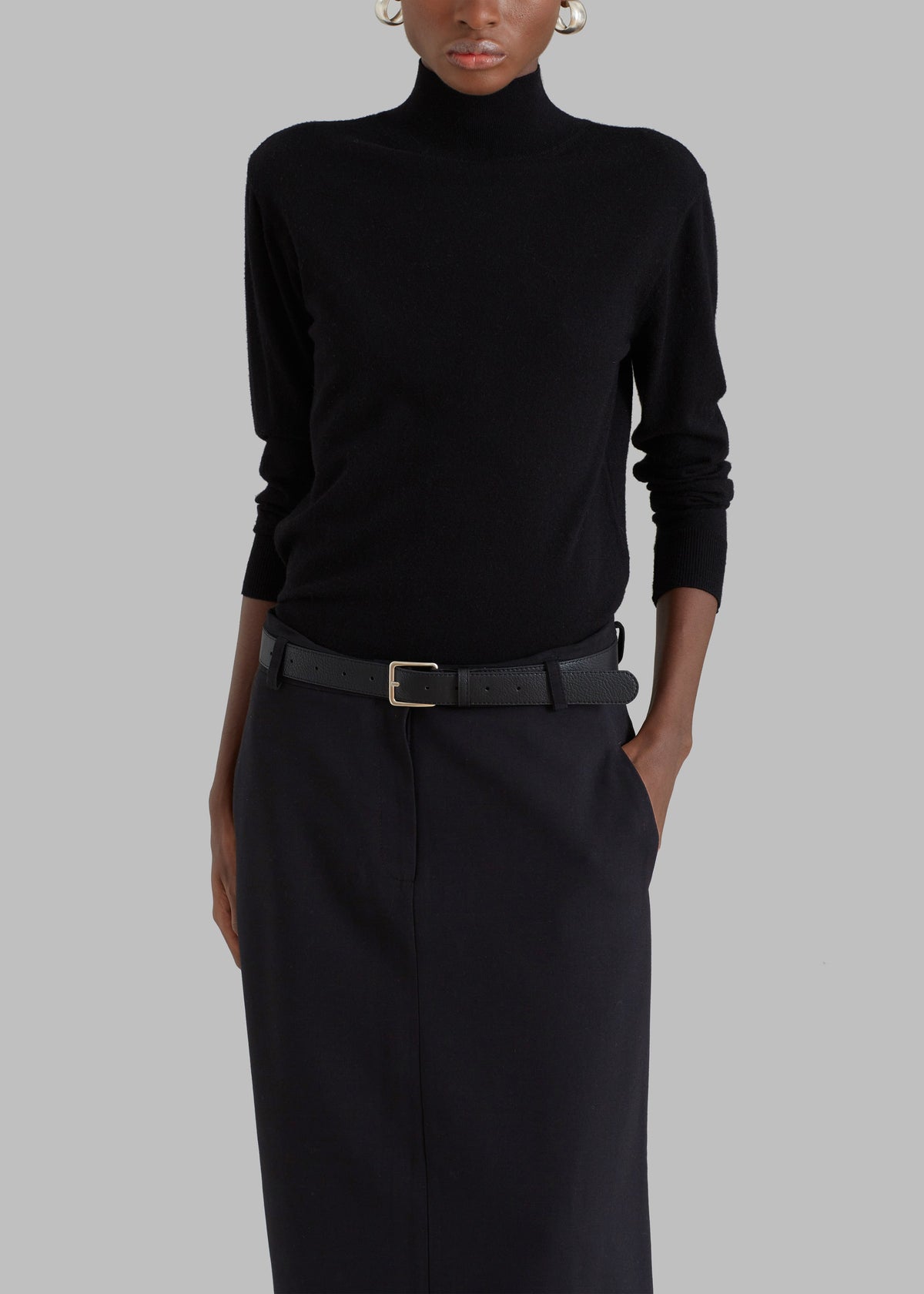 Malvo Long Pencil Skirt - Black – view 3 of 12