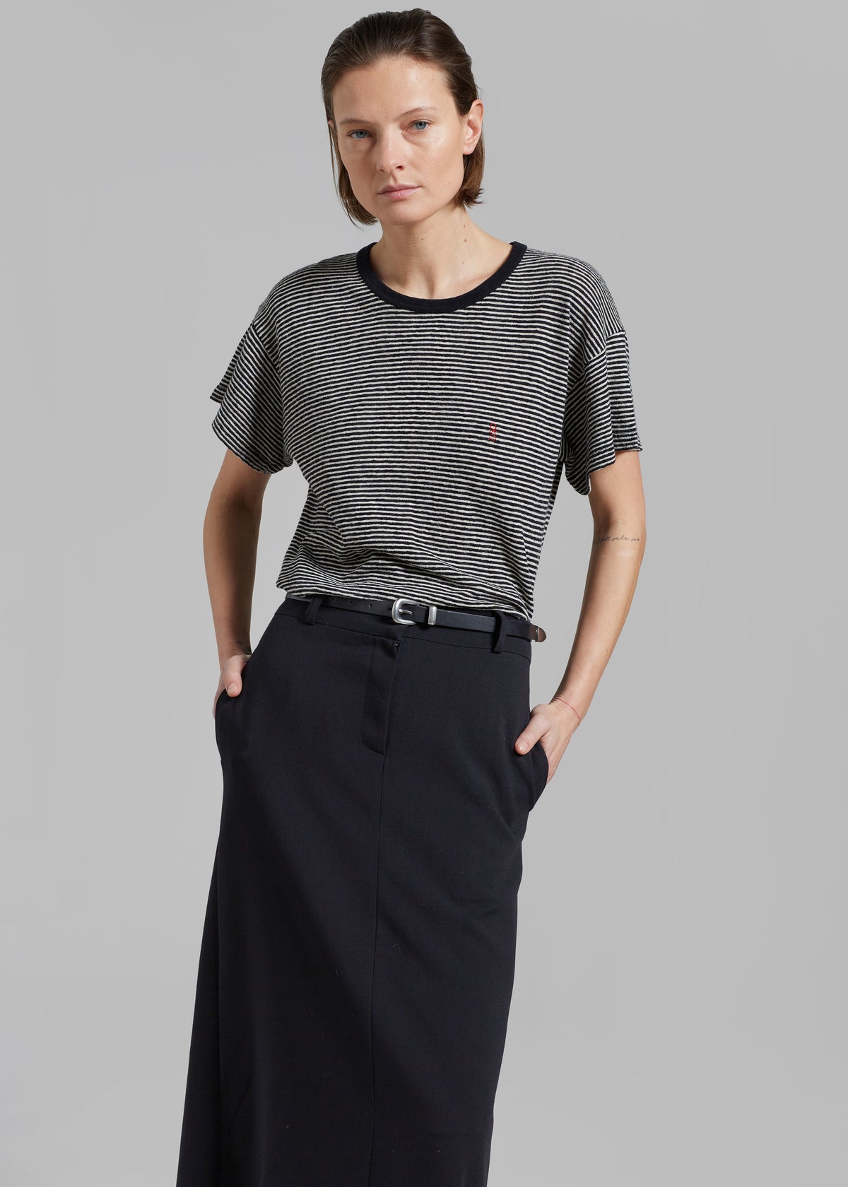 Malvo Long Pencil Skirt - Black – view 6 of 12