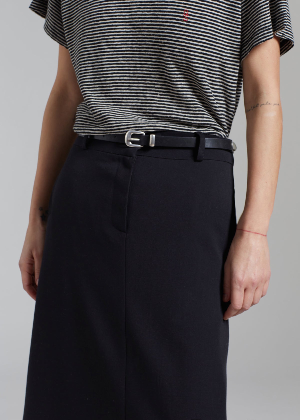 Malvo Long Pencil Skirt - Black – view 4 of 12