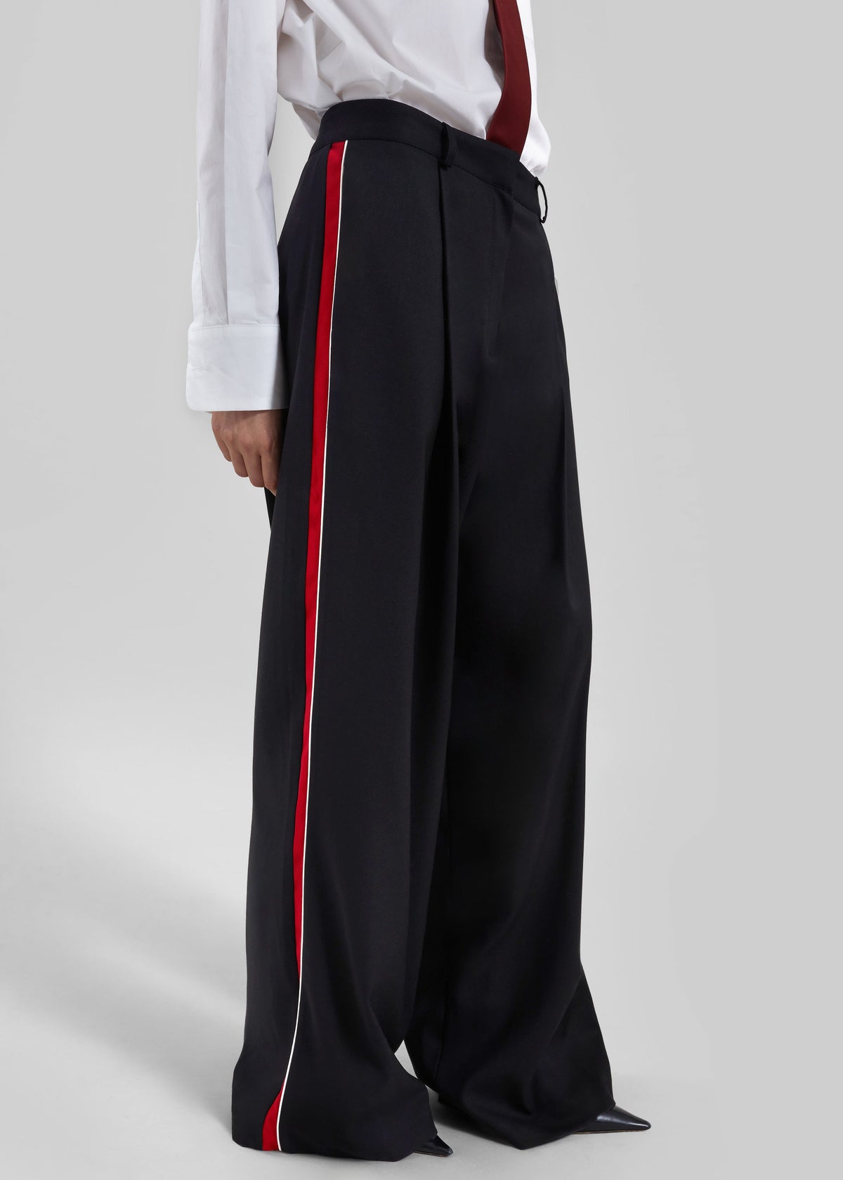 Nairn Contrast Stripe Pants - Black – view 6 of 8