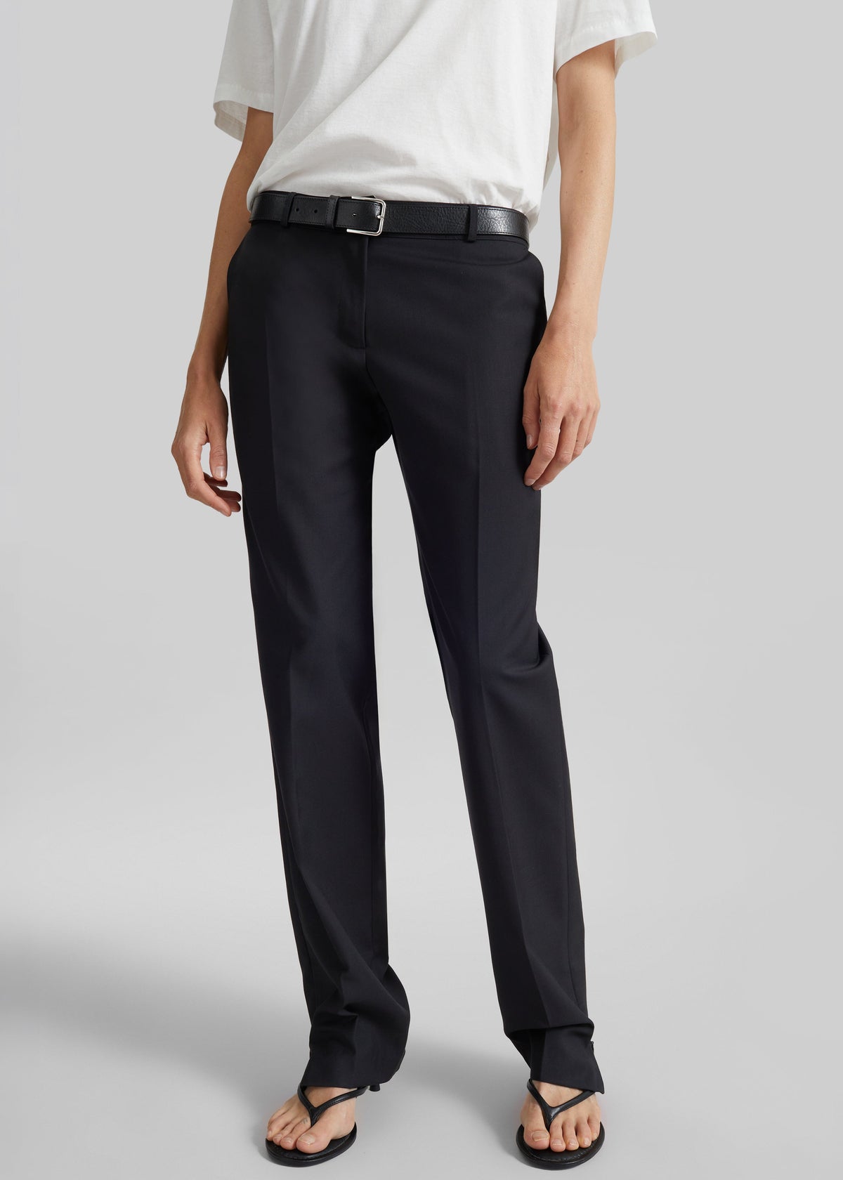 Nantes Straight Trousers - Black – view 7 of 9