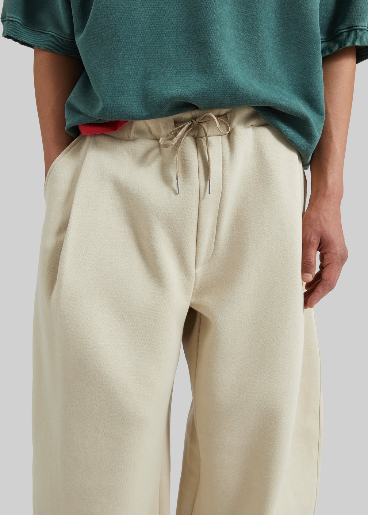 Nas Barrel Leg Sweatpants - Beige – view 4 of 7