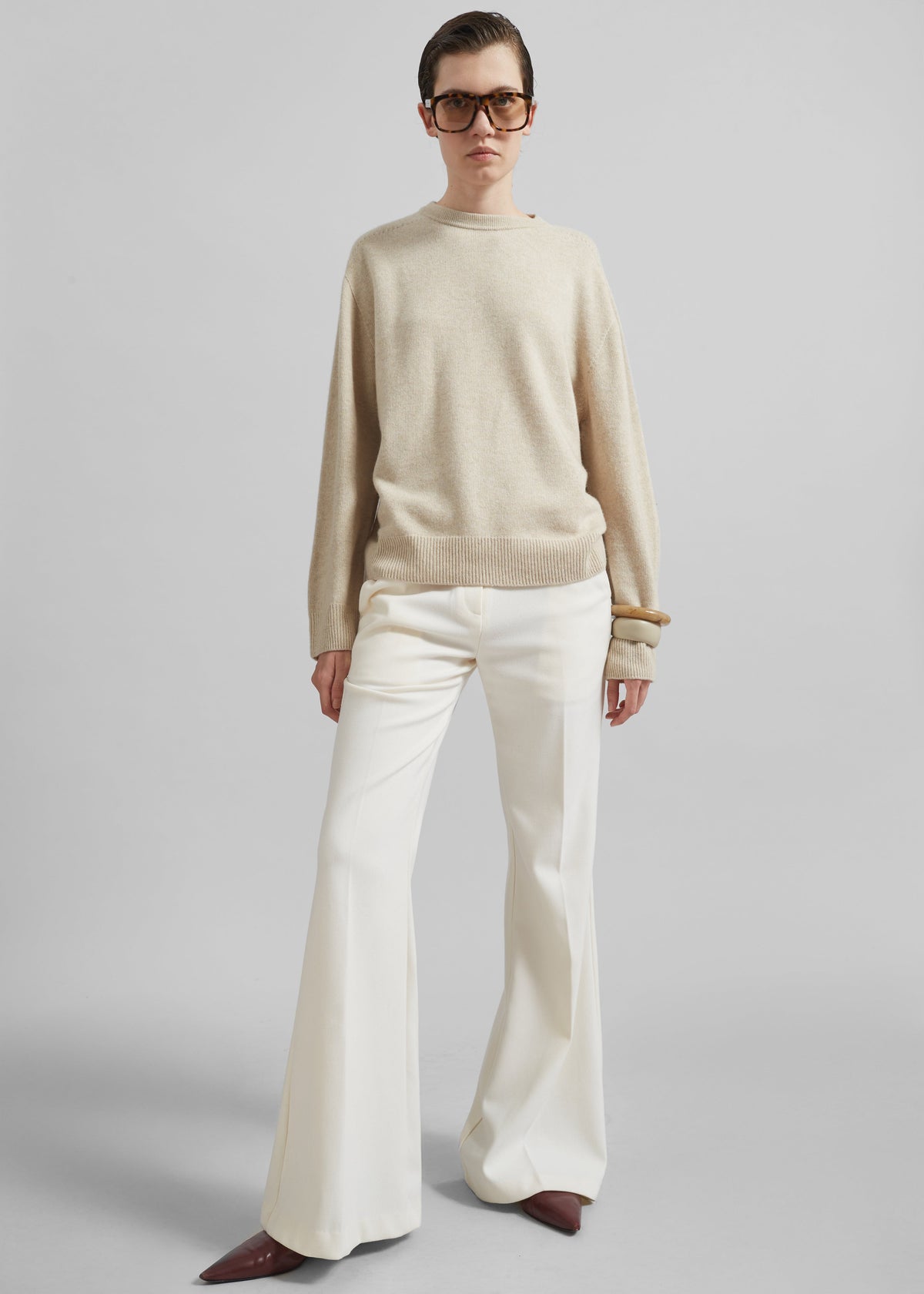 Nashik Wool Sweater - Cream – view 2 of 7