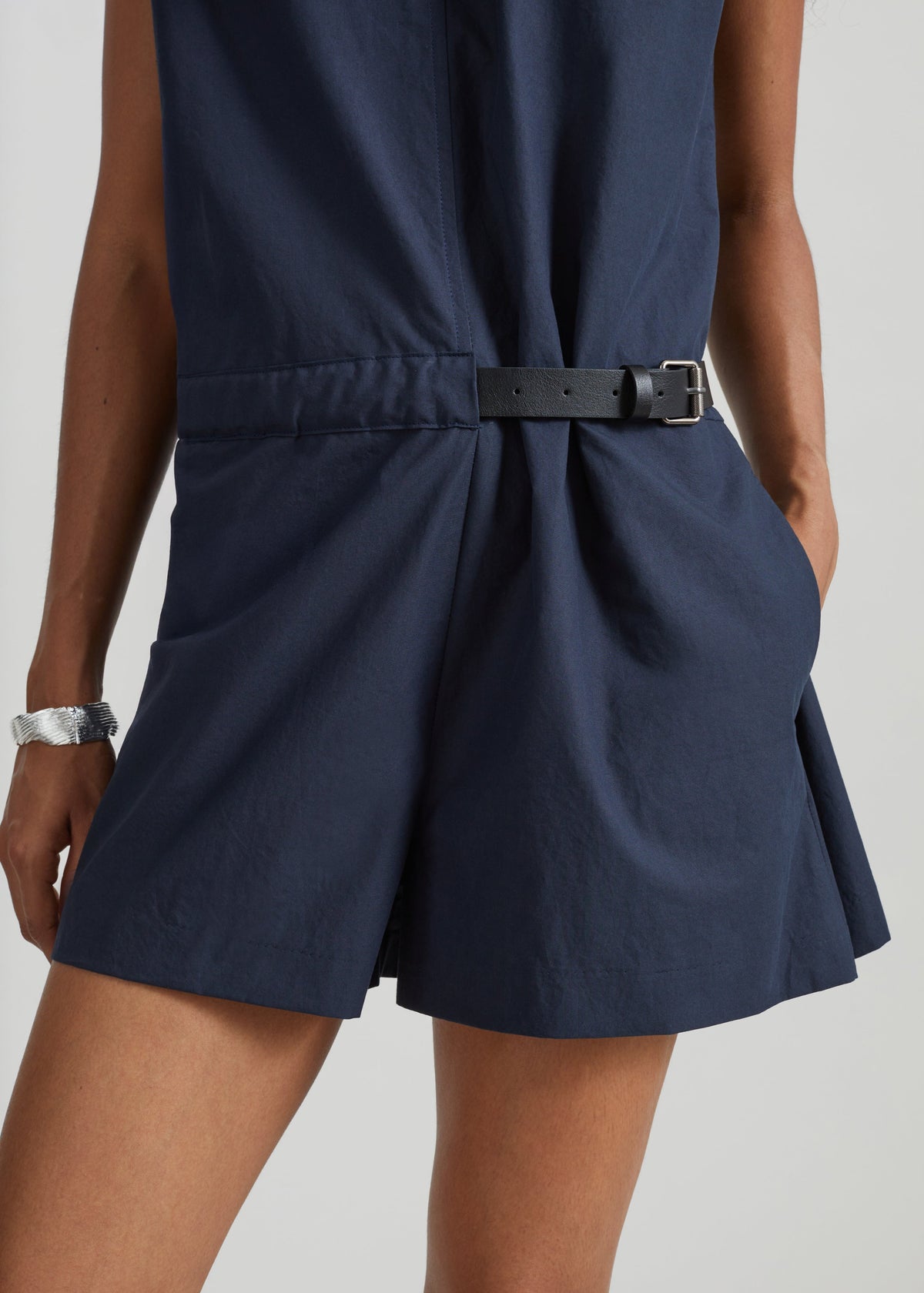 Naxos Belted Romper - Navy – view 3 of 6