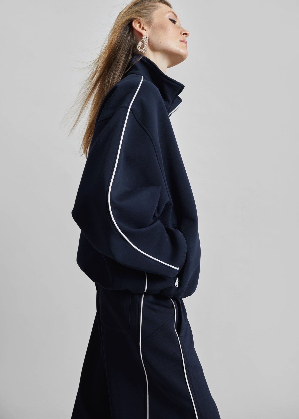 Nayen Zip-Up Jacket - Navy – view 3 of 13