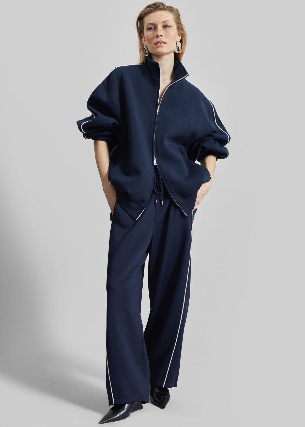 Nayen Zip-Up Jacket - Navy – view 2 of 13