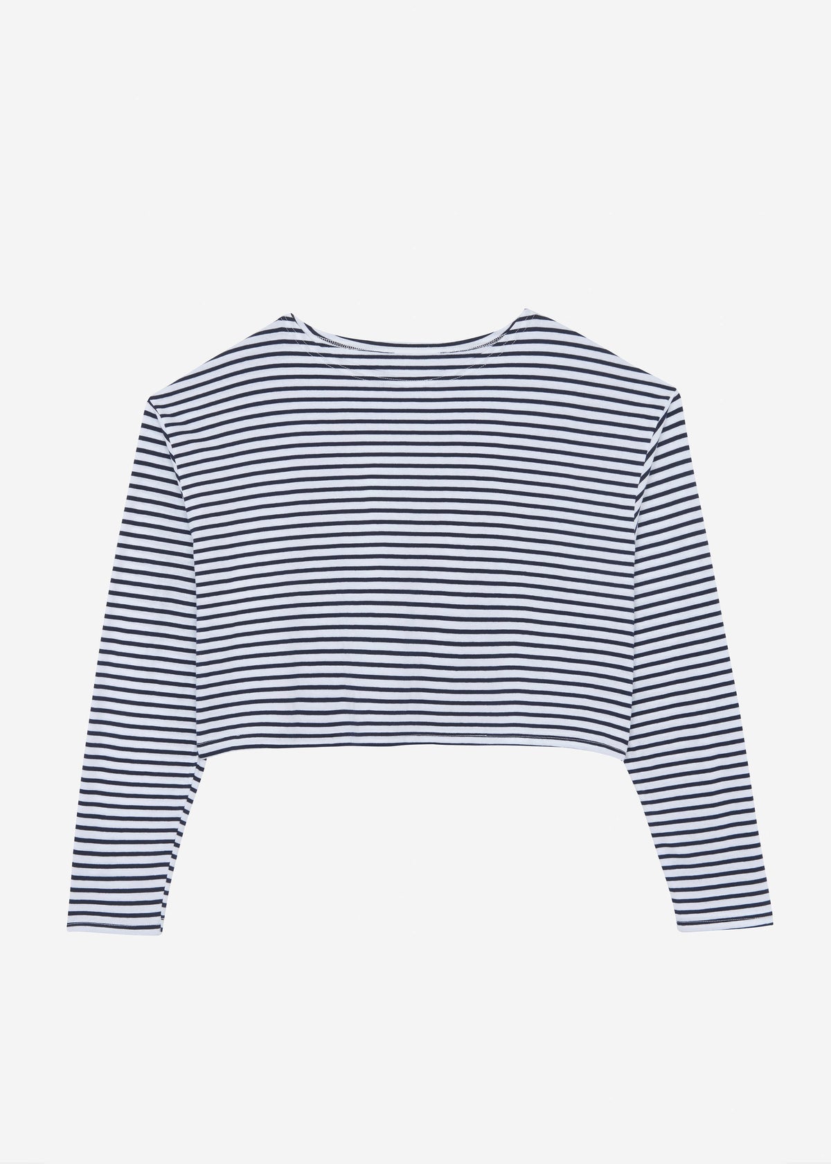 Neha Cropped Top - Navy Stripe – view 6 of 6