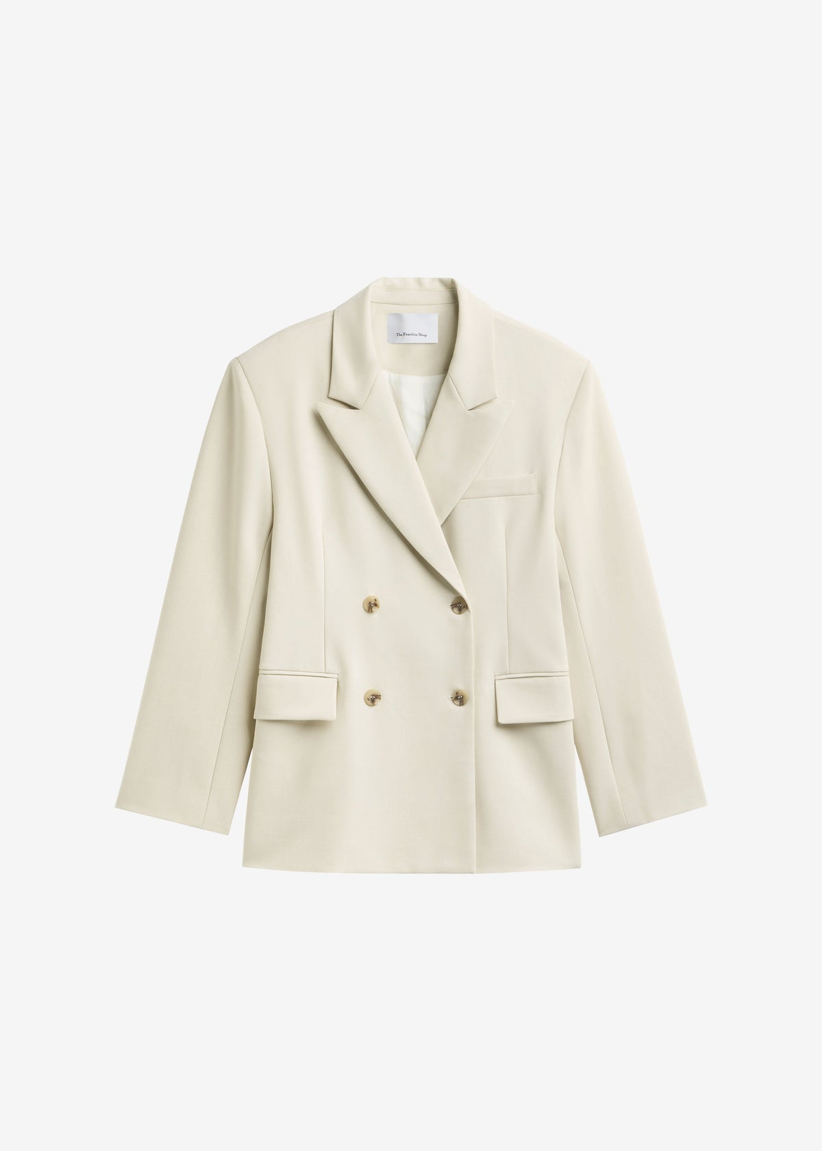Neria Double Breasted Blazer - Light Beige – view 8 of 8