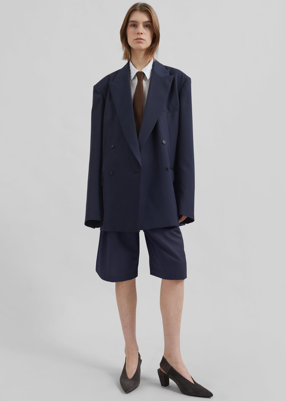 Newark Double Breasted Blazer - Navy – view 6 of 10