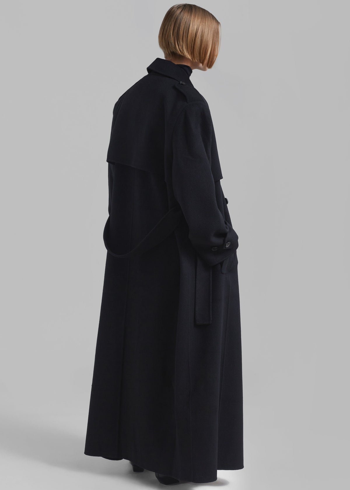 Nikola Padded Trench Coat - Black – view 9 of 10
